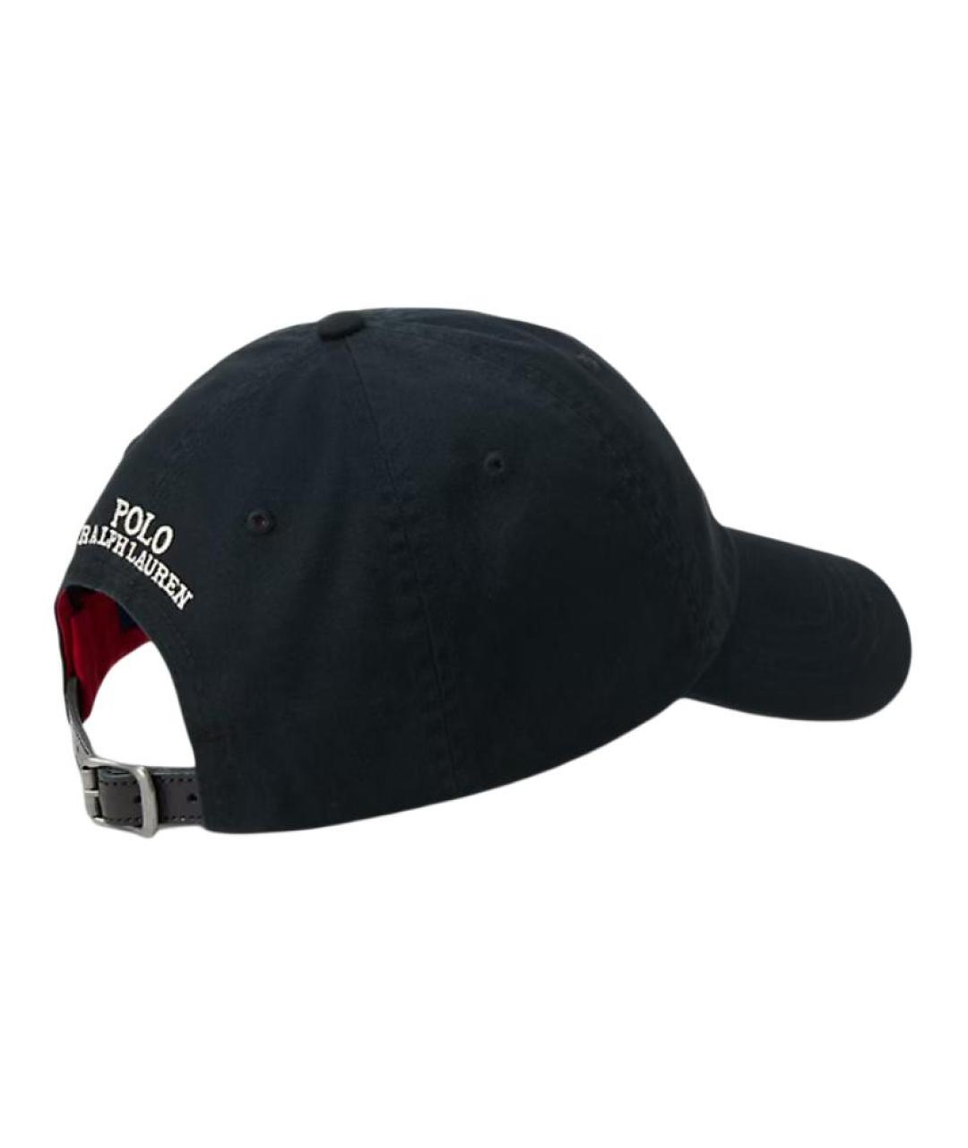 POLO RALPH LAUREN Черная хлопковая кепка/бейсболка, фото 2