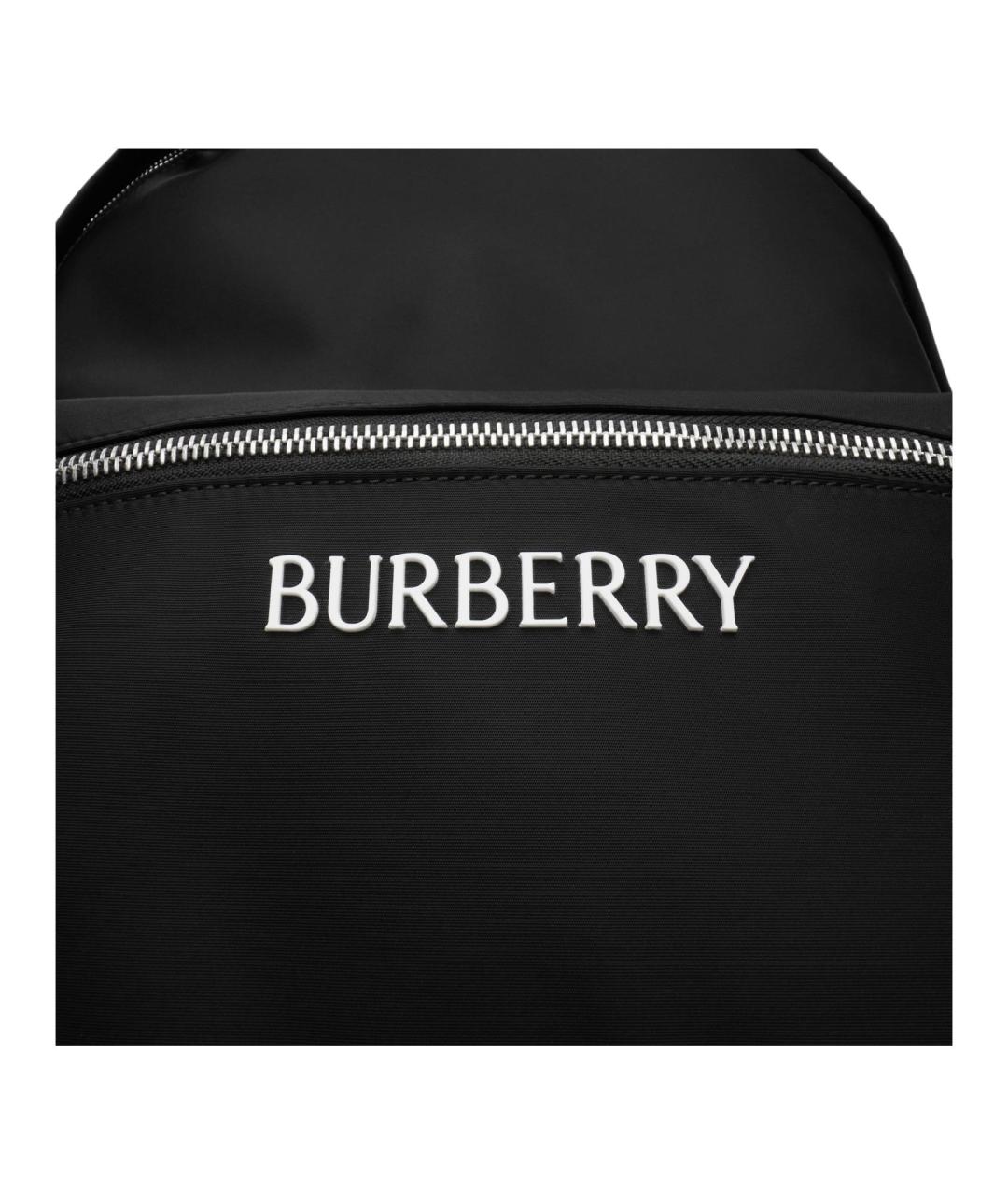 BURBERRY Черный синтетический рюкзак, фото 4