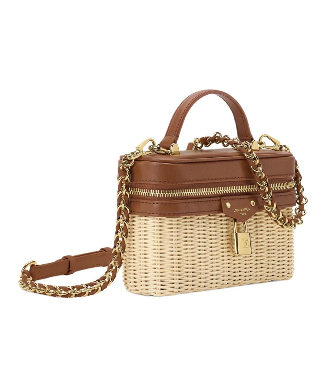 LOUIS VUITTON Коричневая кожаная сумка через плечо, фото 2