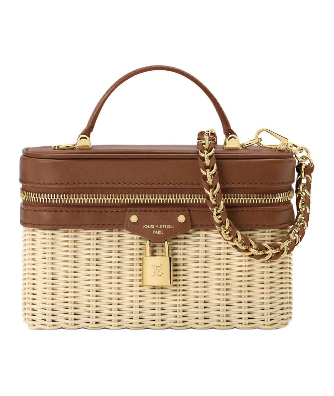 LOUIS VUITTON Коричневая кожаная сумка через плечо, фото 1
