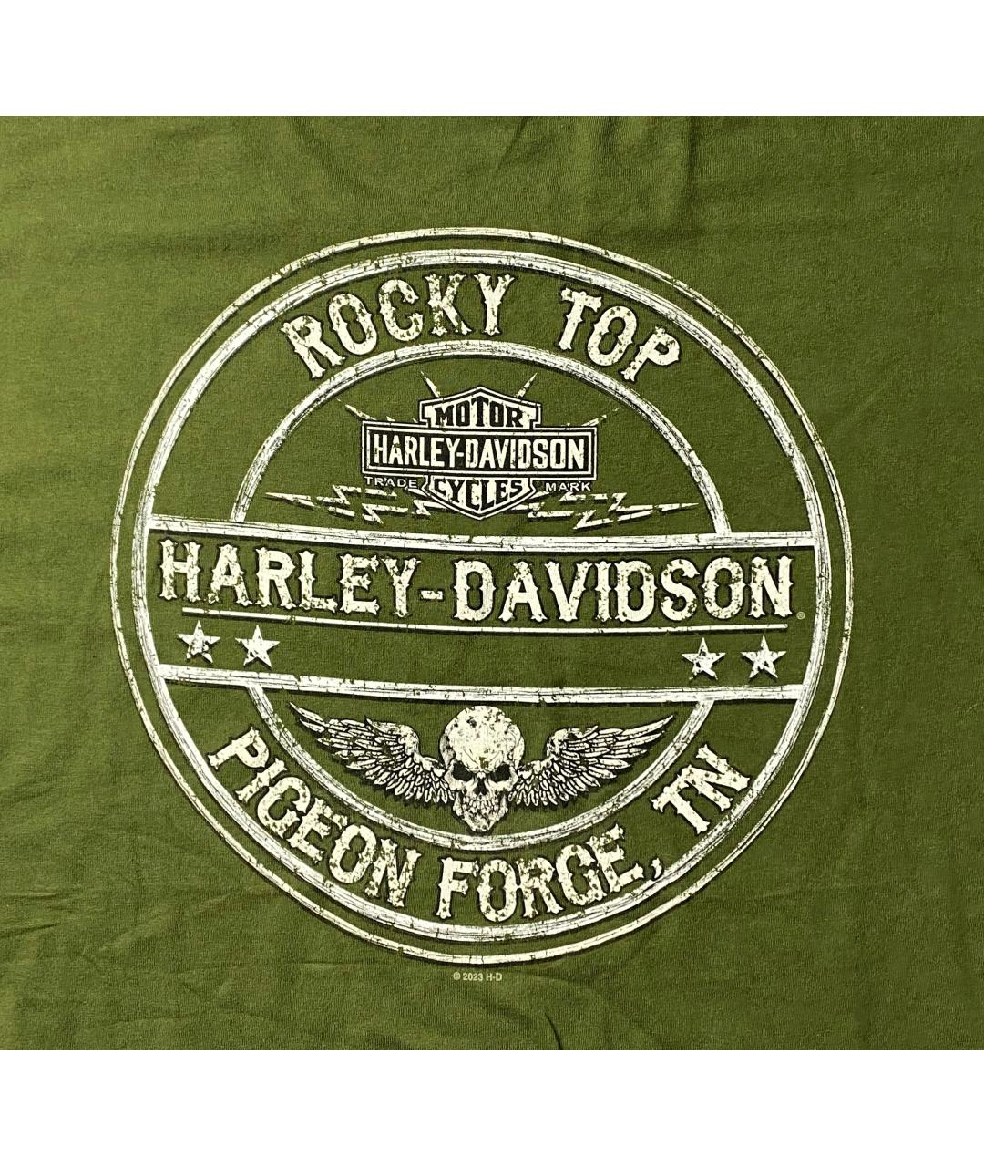 Harley Davidson Хаки хлопковая футболка, фото 6