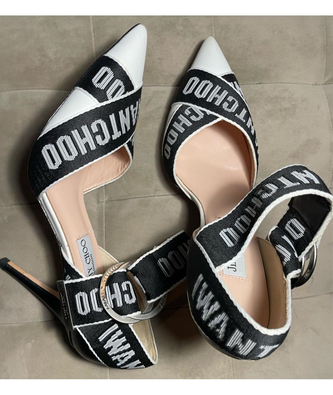 JIMMY CHOO Белые туфли, фото 8