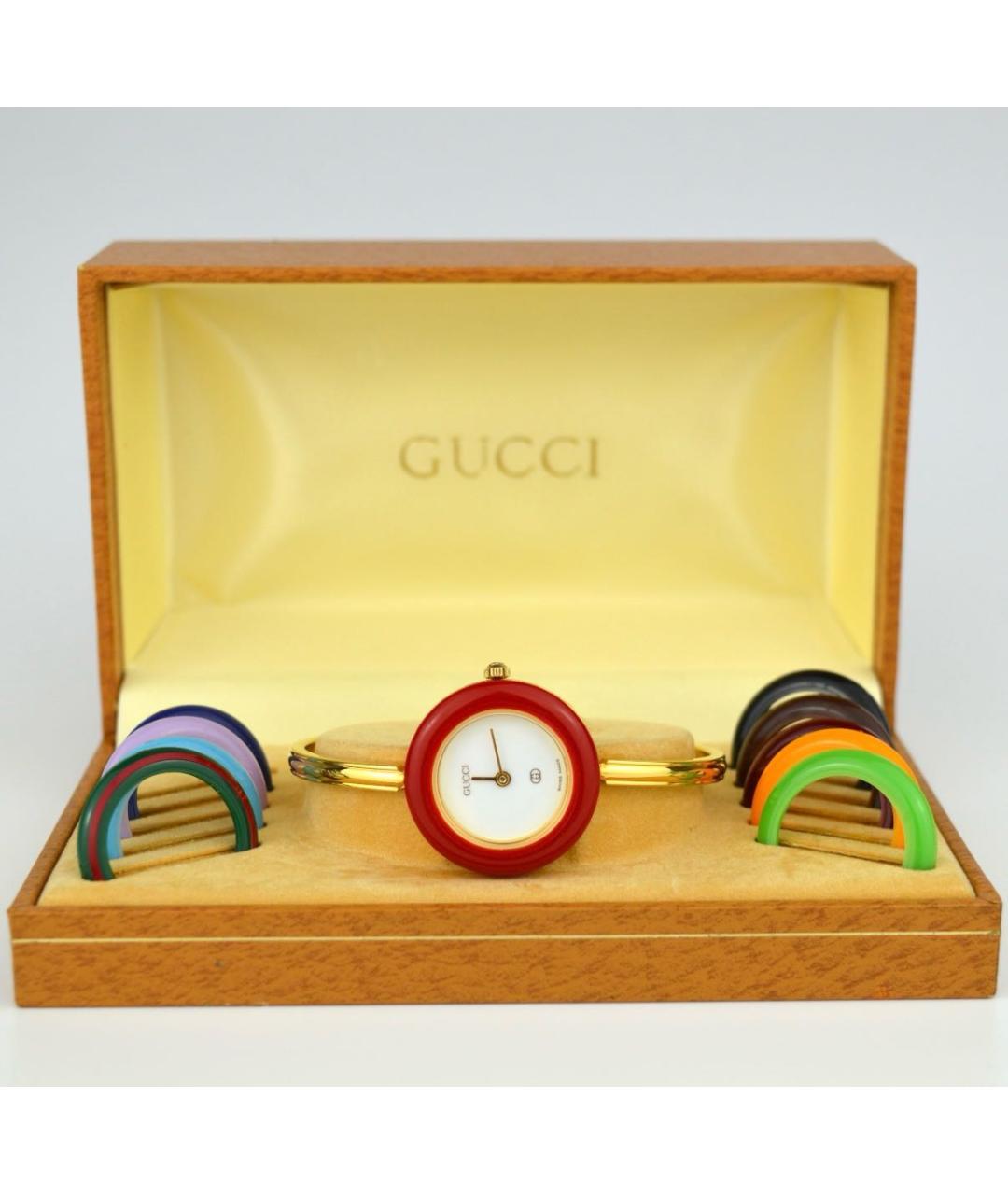 GUCCI Золотые позолоченные часы, фото 4