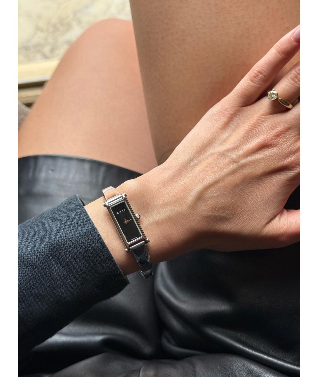GUCCI Черные часы, фото 6