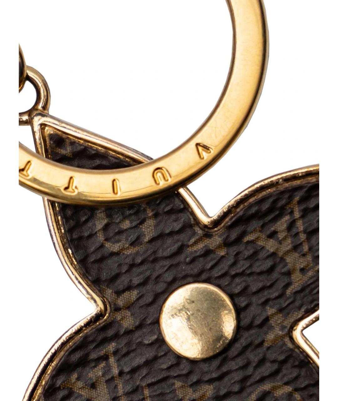 LOUIS VUITTON Золотой брелок, фото 3
