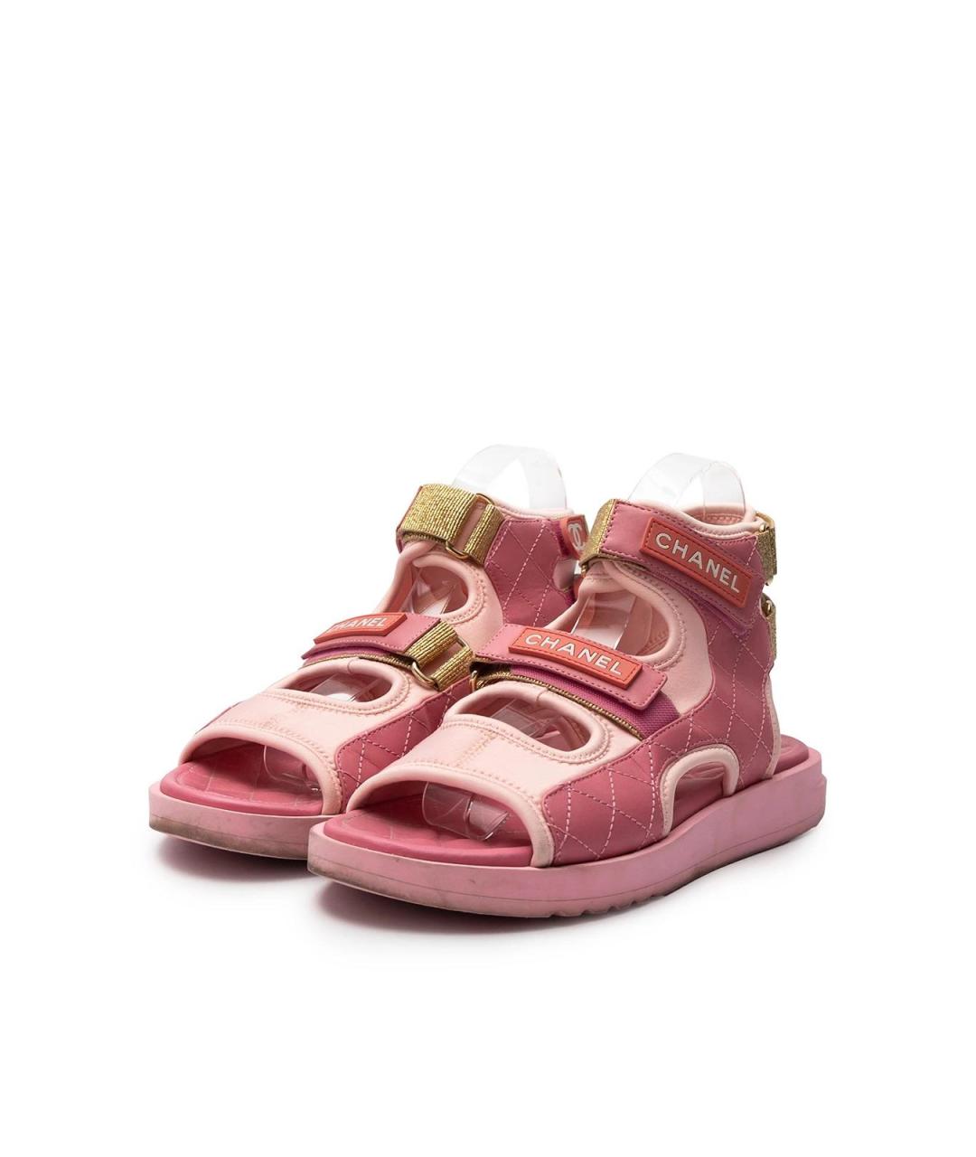 CHANEL Розовые сандалии, фото 2