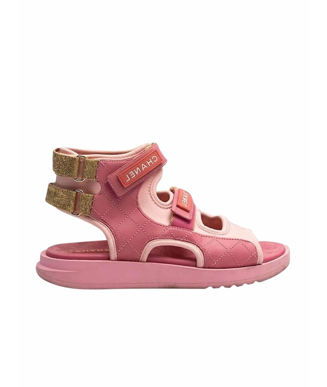 CHANEL Розовые сандалии, фото 1