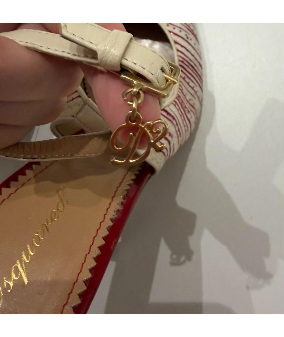 DSQUARED2 Красные босоножки, фото 6