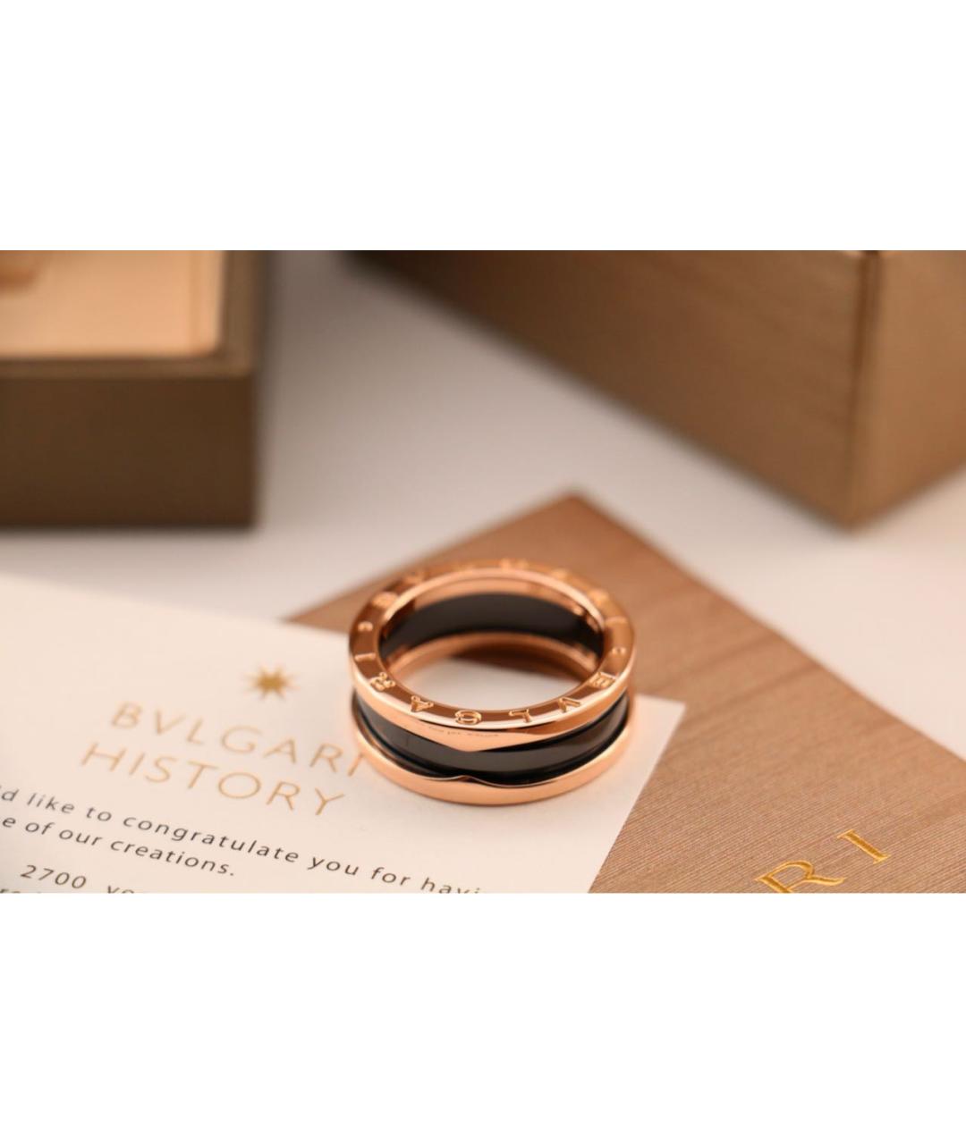 BVLGARI Золотое кольцо из розового золота, фото 7