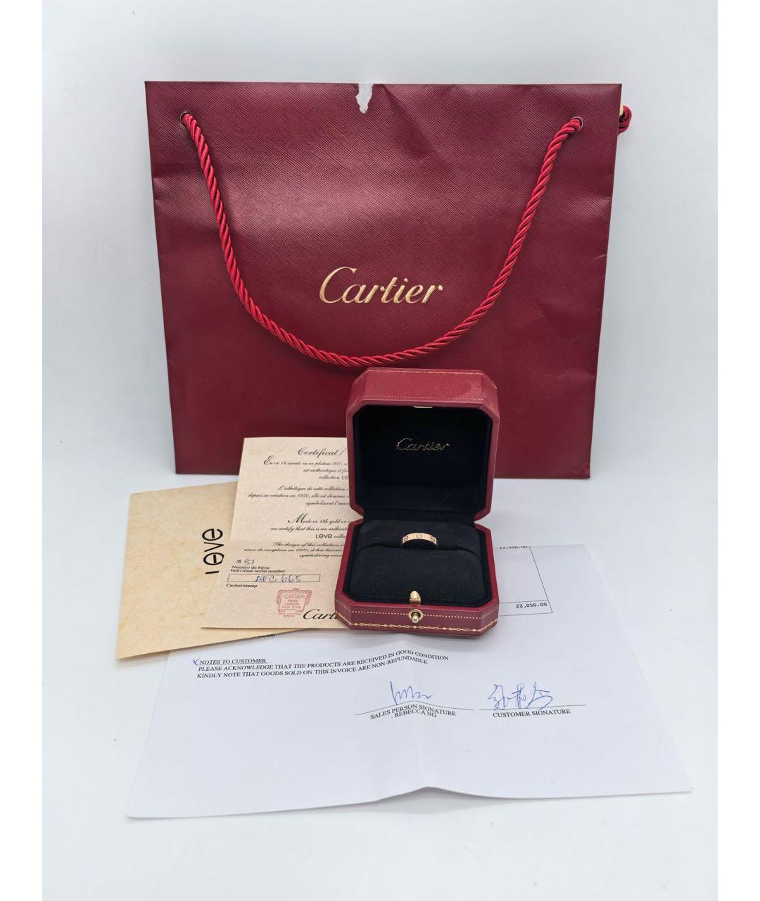 CARTIER Золотое кольцо из розового золота, фото 2