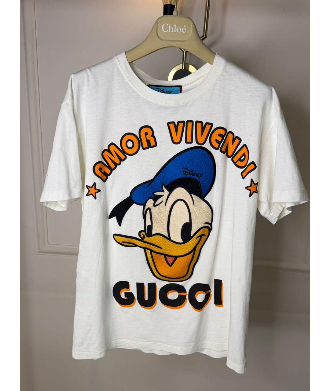 GUCCI Мульти хлопковая футболка, фото 3