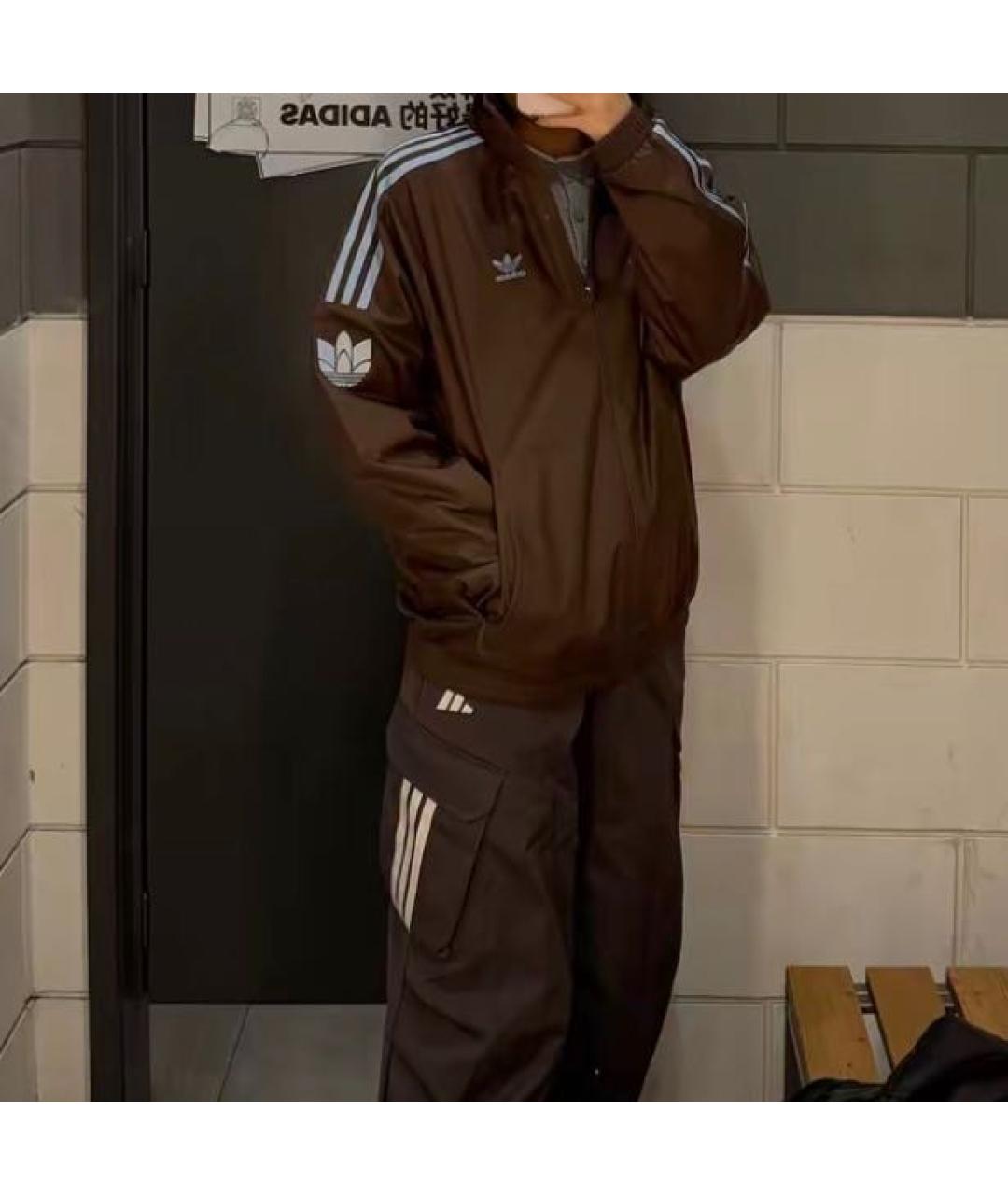 ADIDAS Коричневая спортивная куртка, фото 7