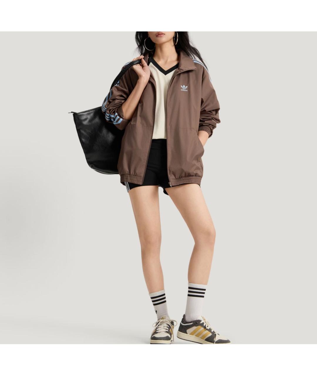 ADIDAS Коричневая спортивная куртка, фото 4