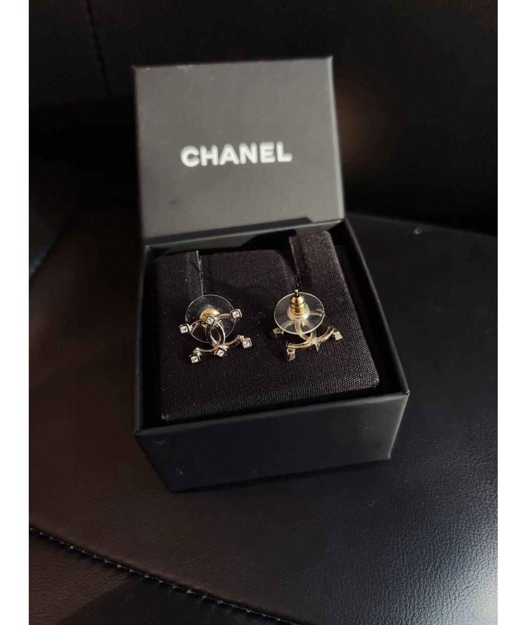 CHANEL Золотые серьги, фото 4