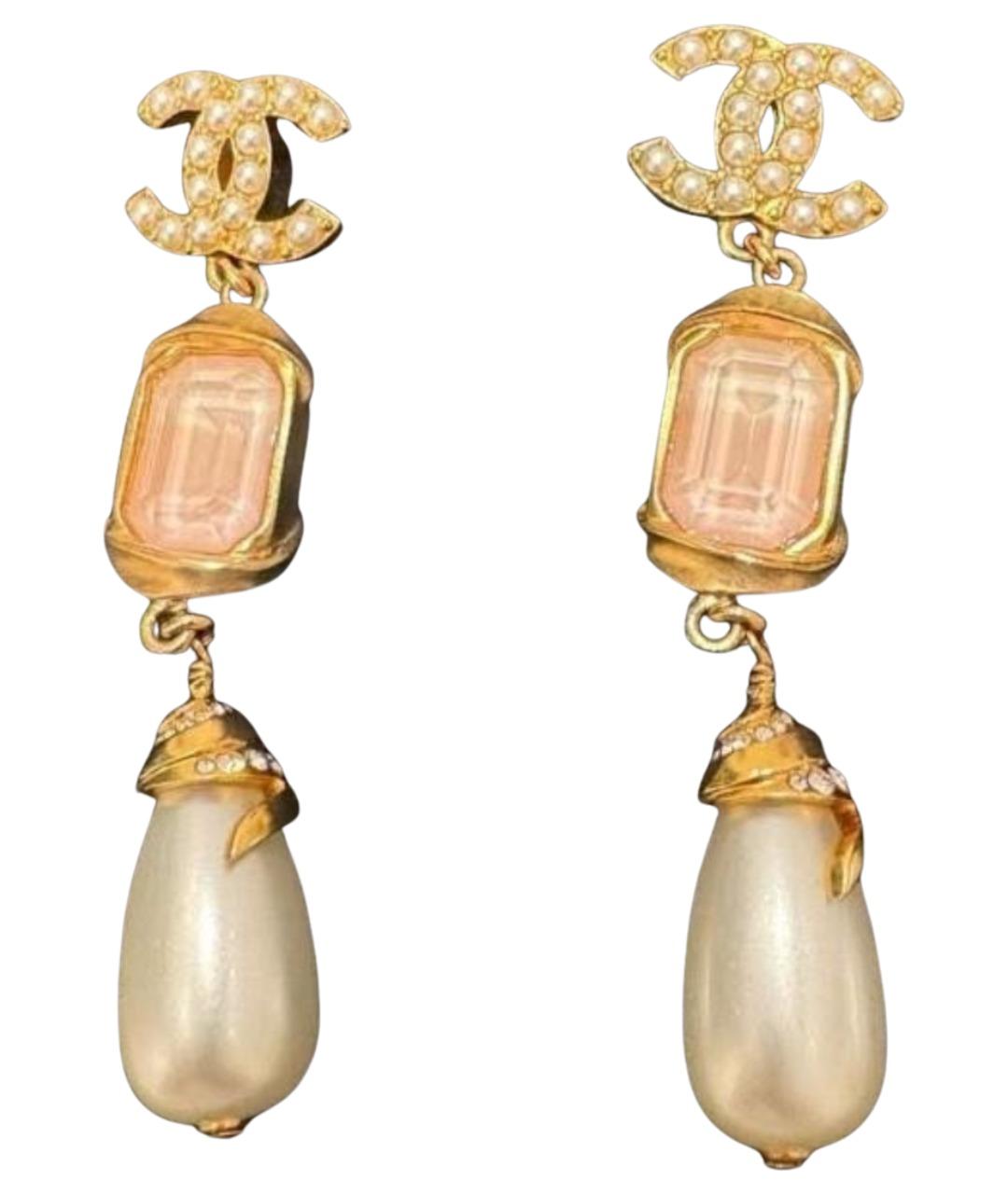 CHANEL Золотые серьги, фото 1