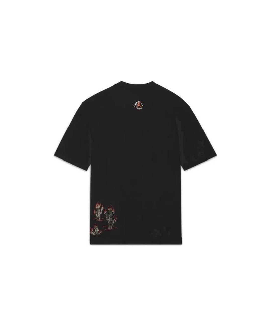 CACTUS JACK BY TRAVIS SCOTT Черная хлопковая футболка, фото 2