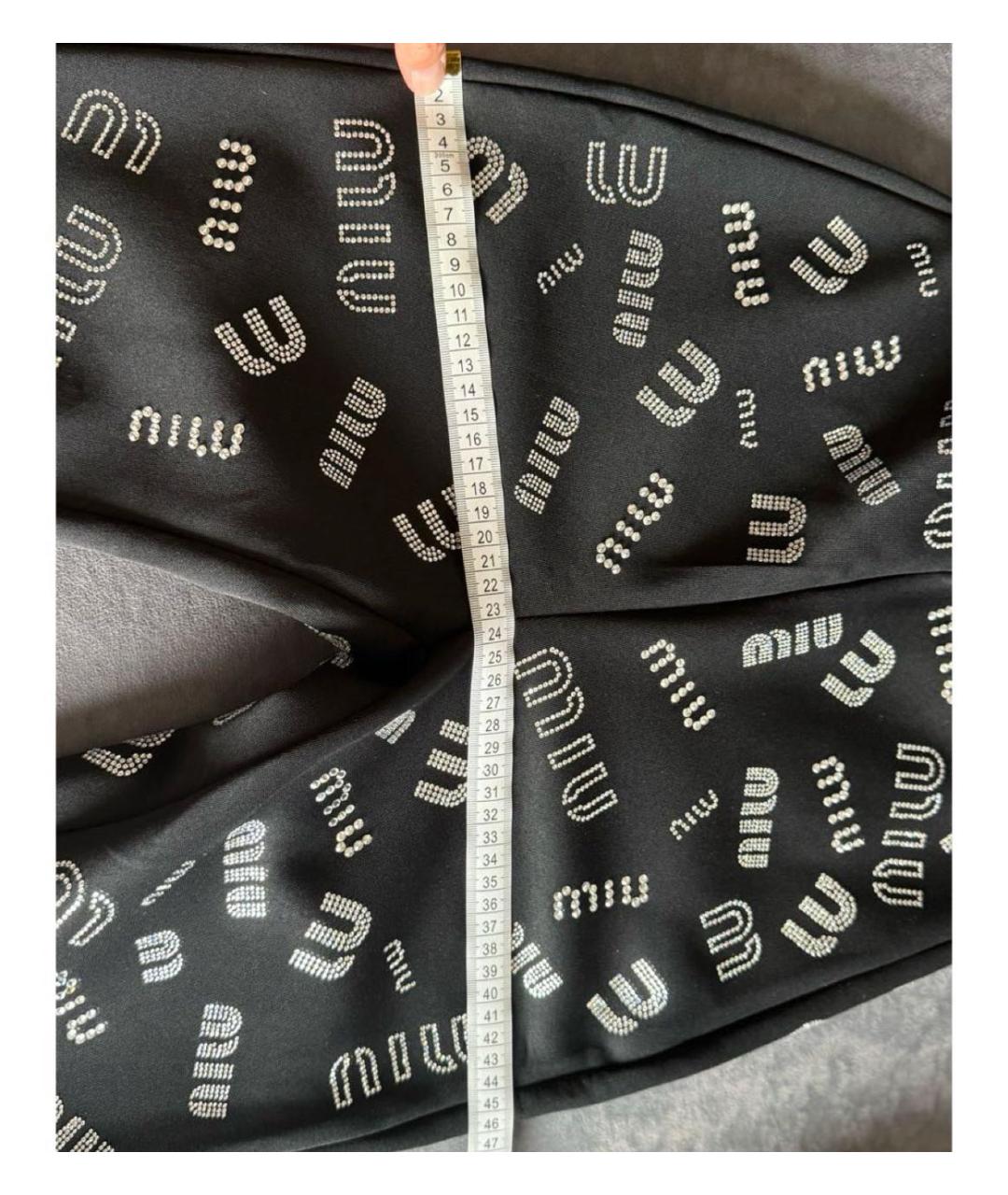 MIU MIU Черные брюки узкие, фото 3