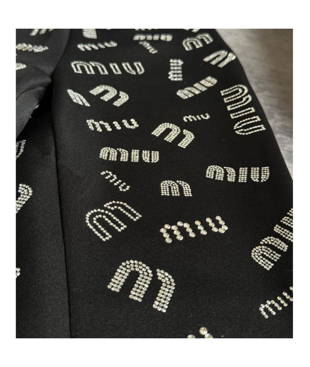 MIU MIU Черные брюки узкие, фото 2