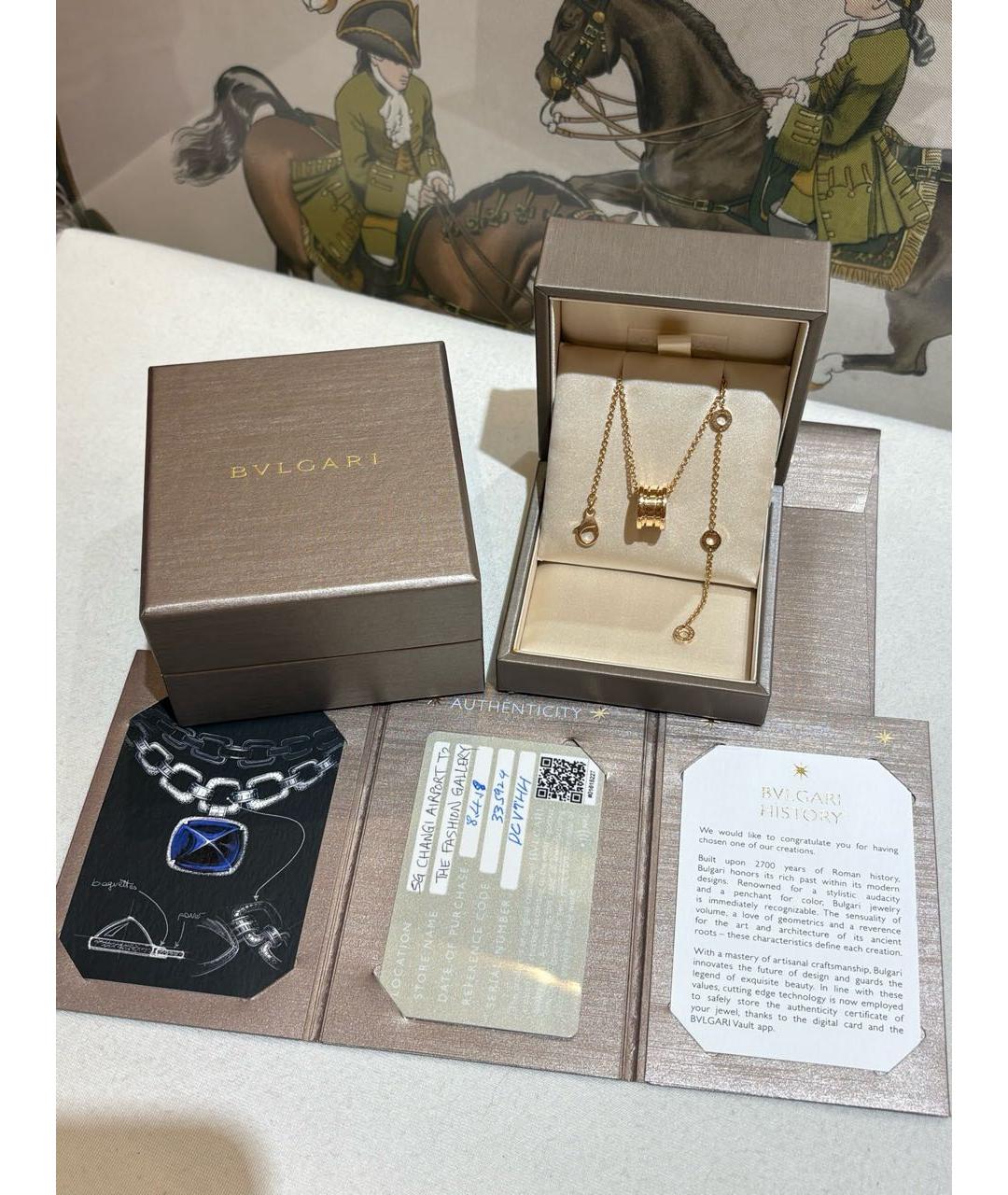BVLGARI Золотое колье из розового золота, фото 2