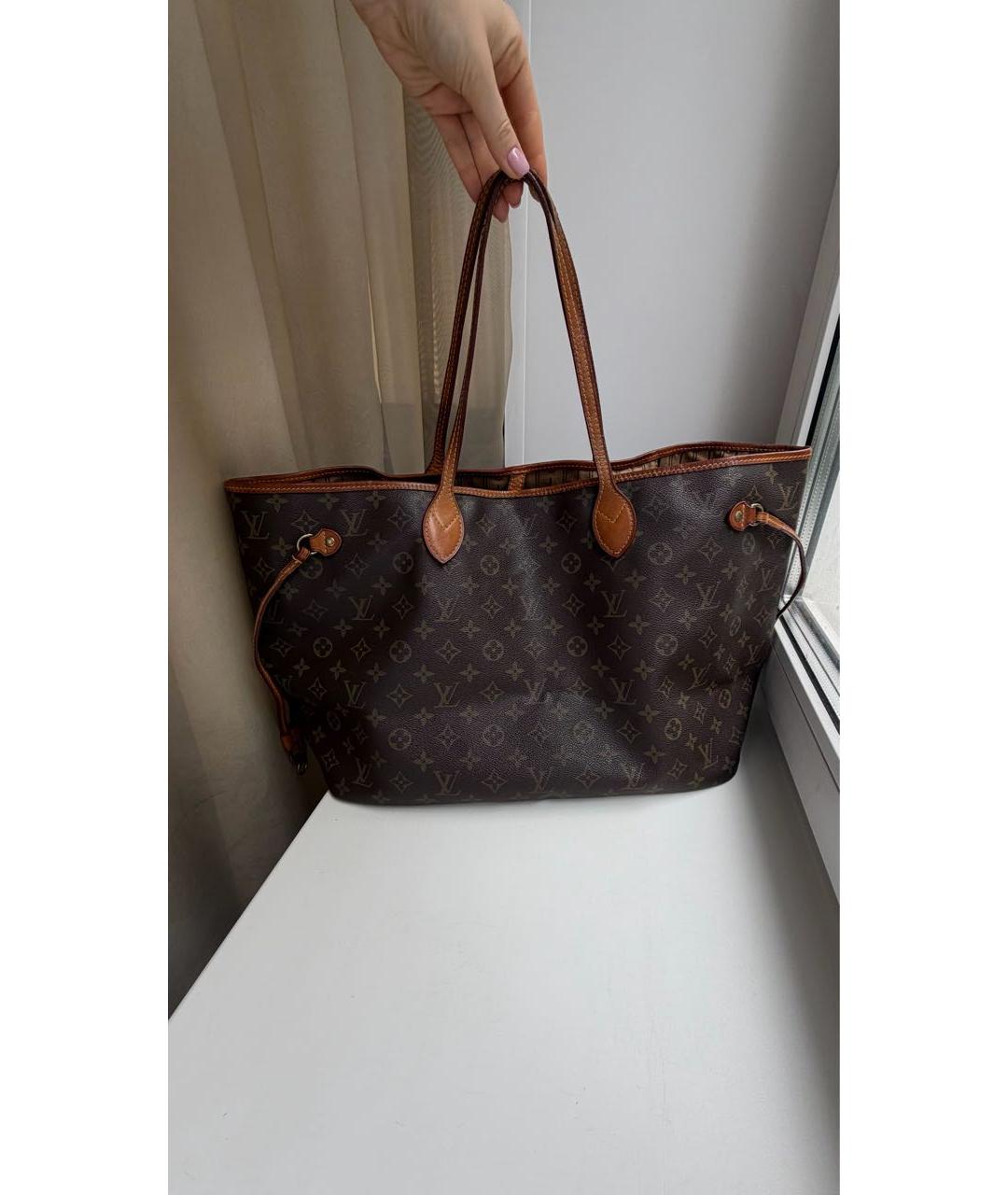 LOUIS VUITTON Коричневая сумка тоут, фото 8