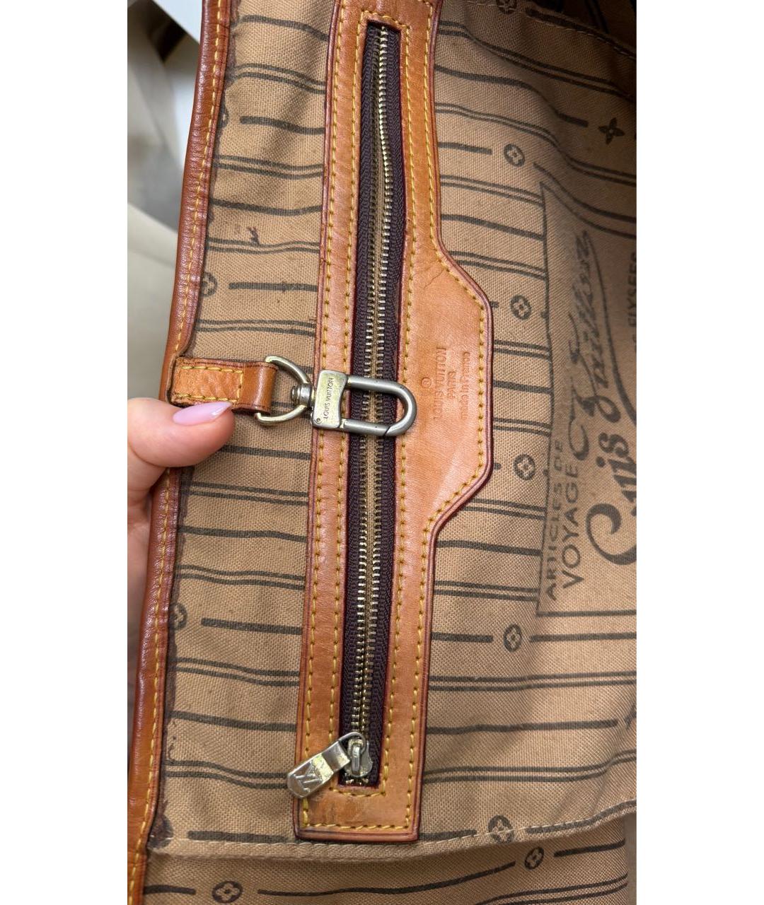 LOUIS VUITTON Коричневая сумка тоут, фото 6