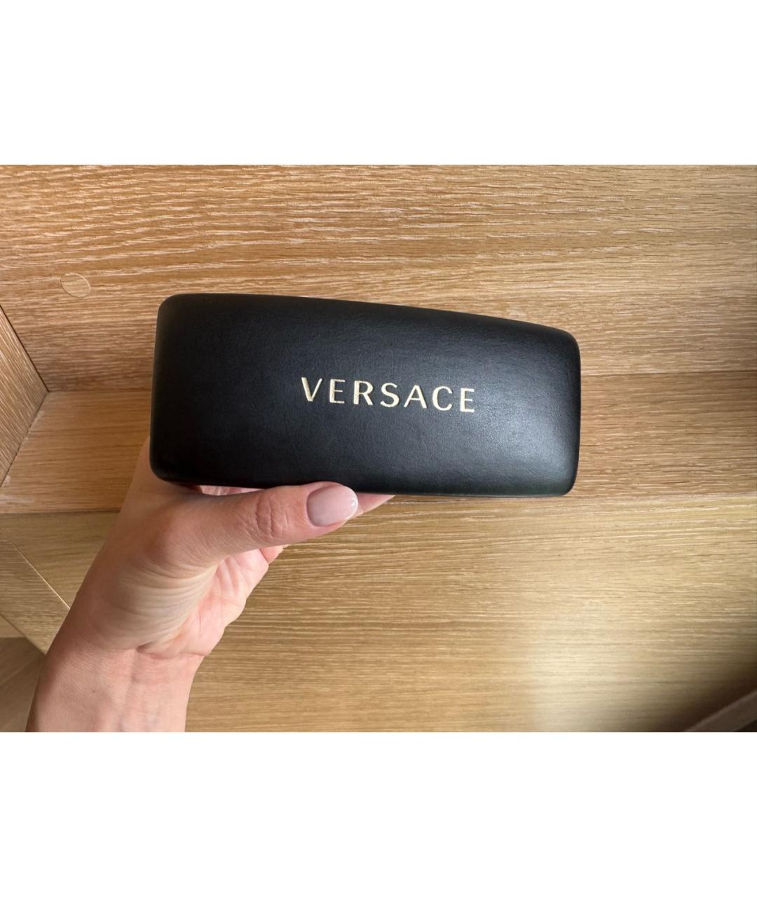 VERSACE Белые пластиковые солнцезащитные очки, фото 5