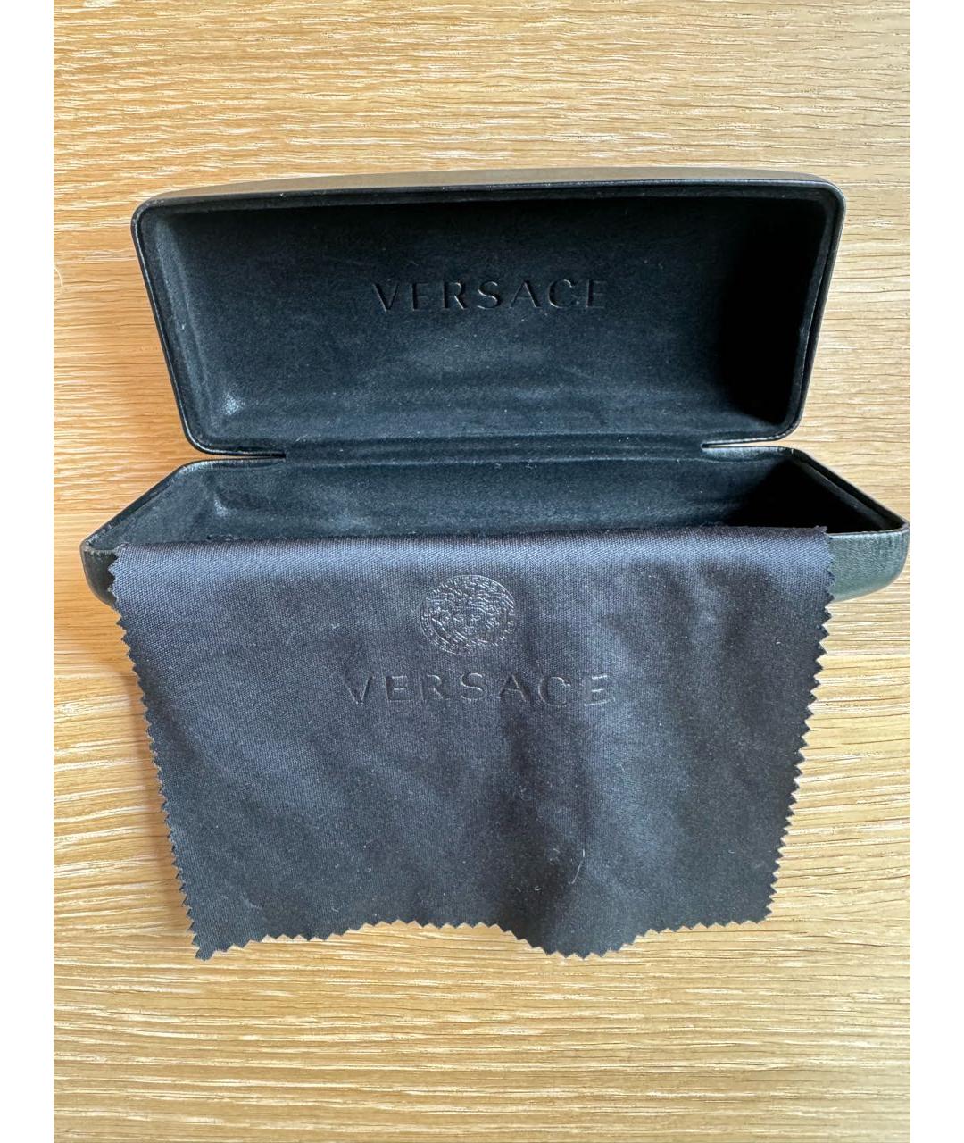 VERSACE Белые пластиковые солнцезащитные очки, фото 6