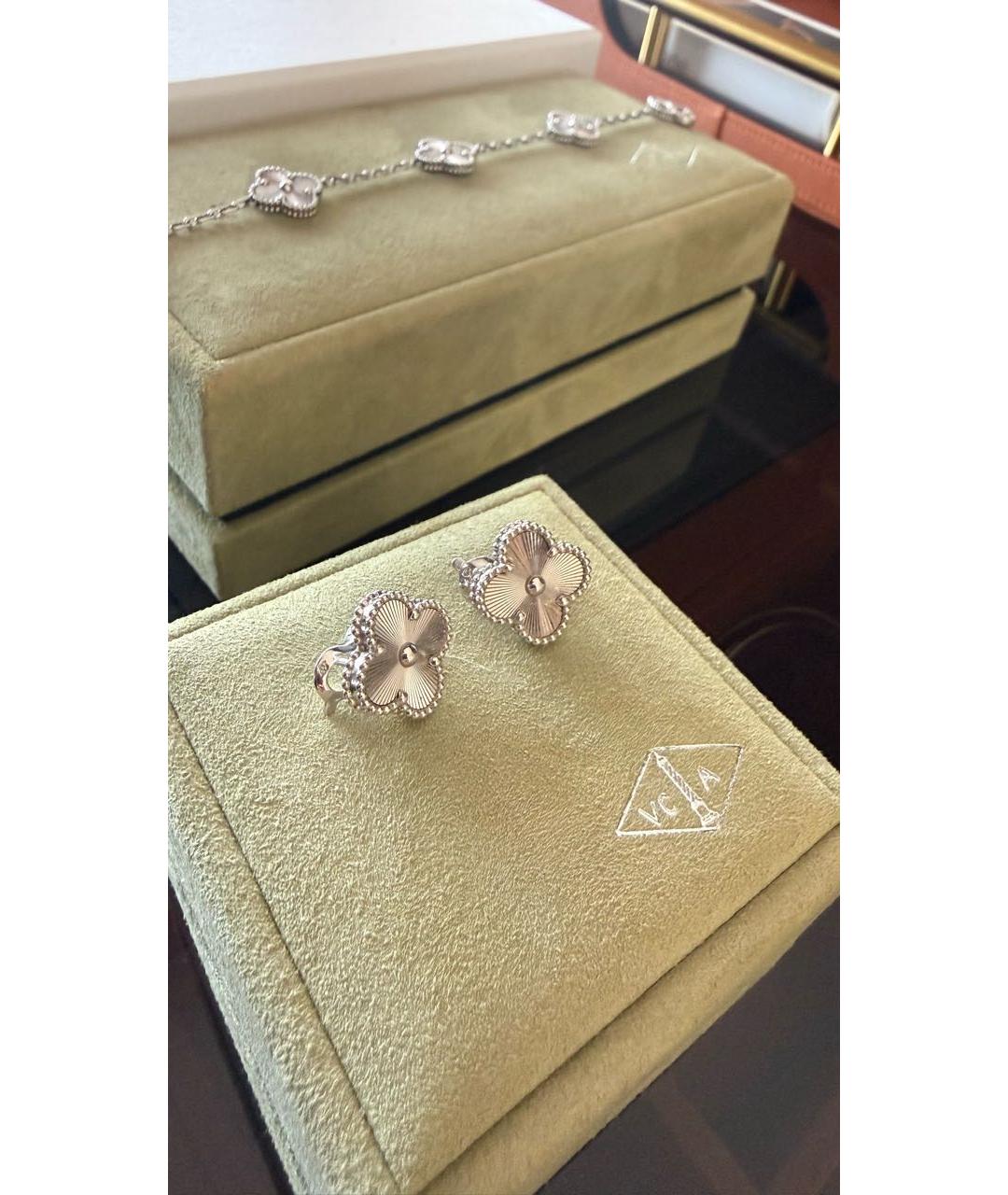 VAN CLEEF & ARPELS Белые серьги из белого золота, фото 2