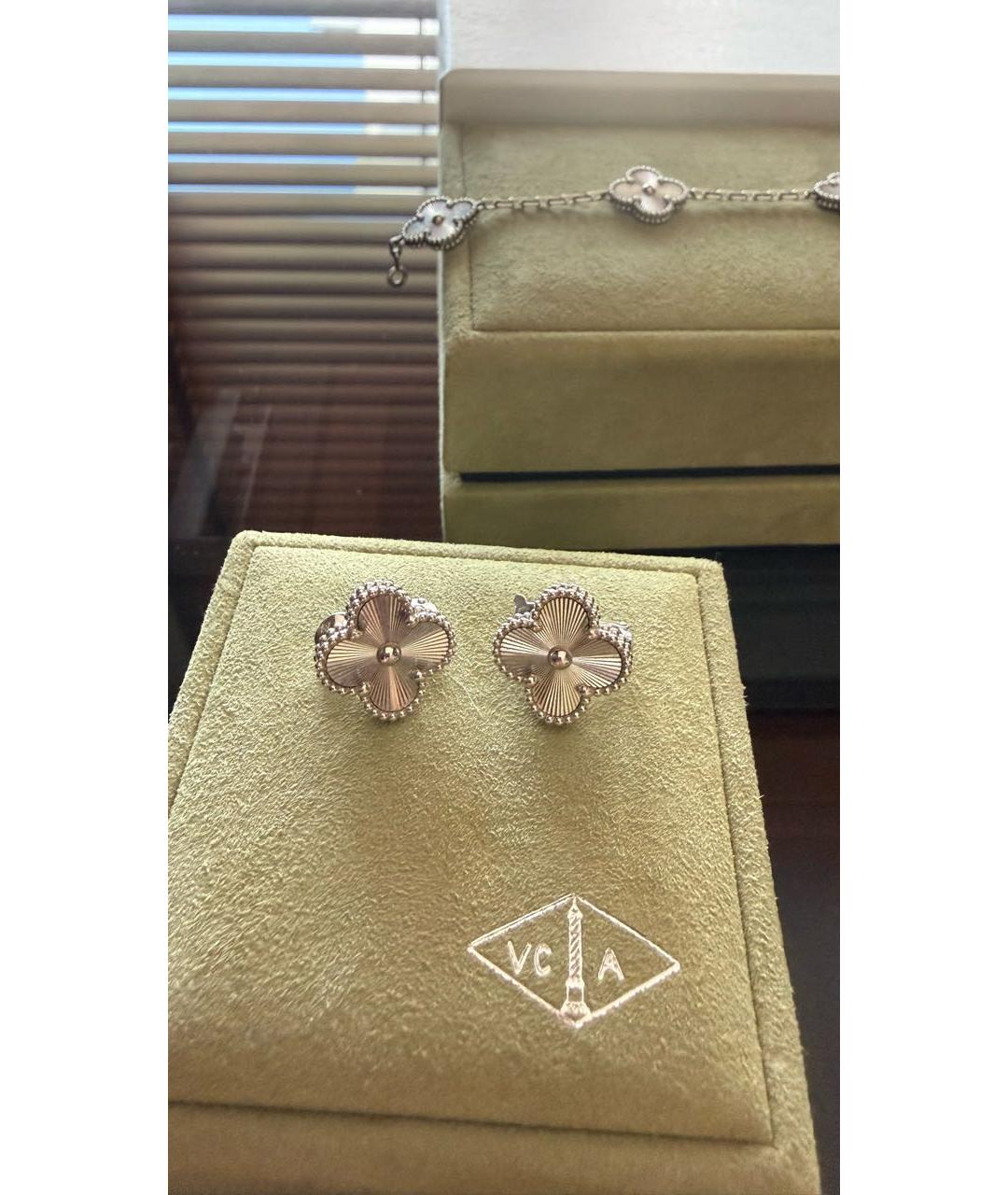VAN CLEEF & ARPELS Белые серьги из белого золота, фото 4