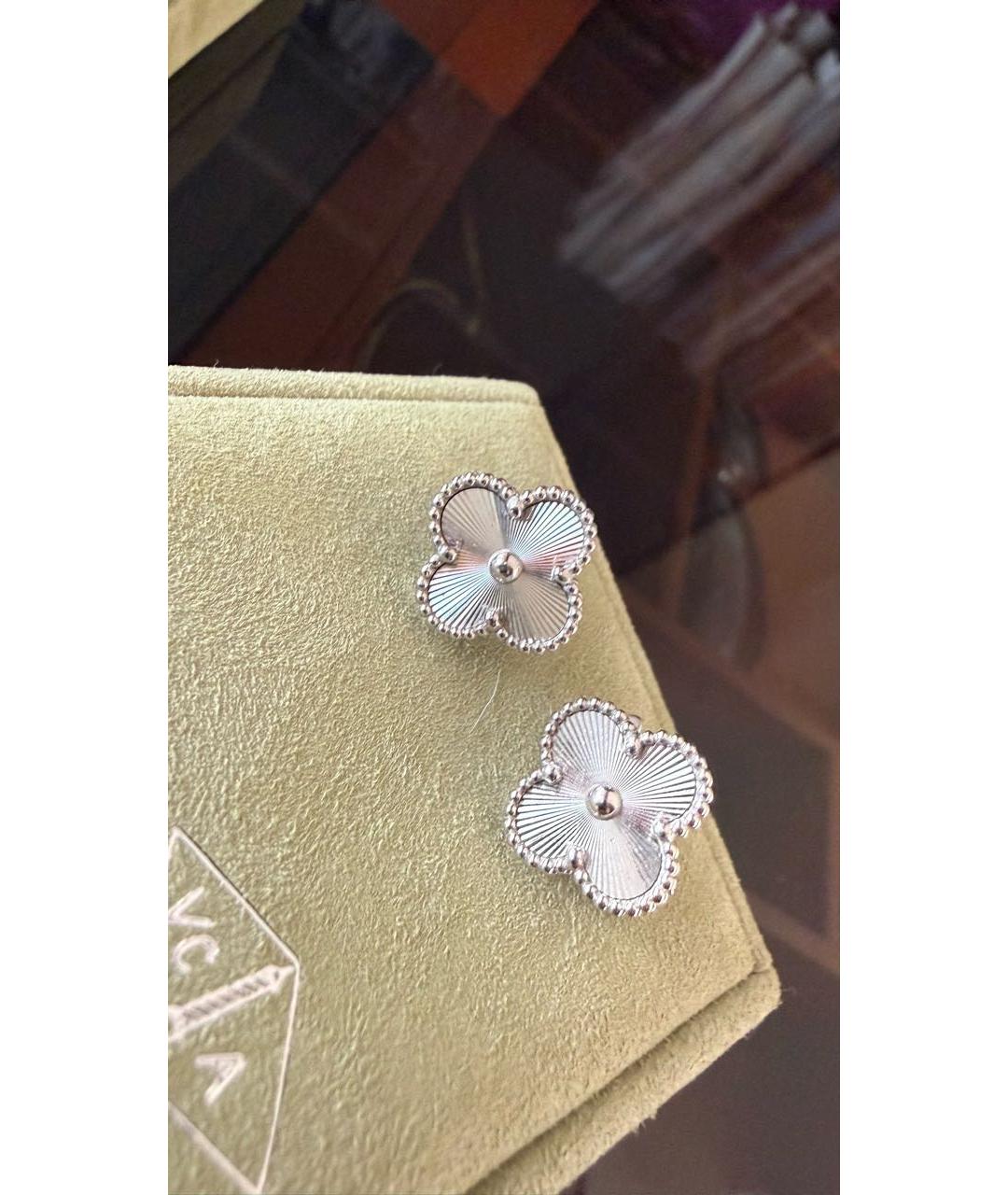 VAN CLEEF & ARPELS Белые серьги из белого золота, фото 3