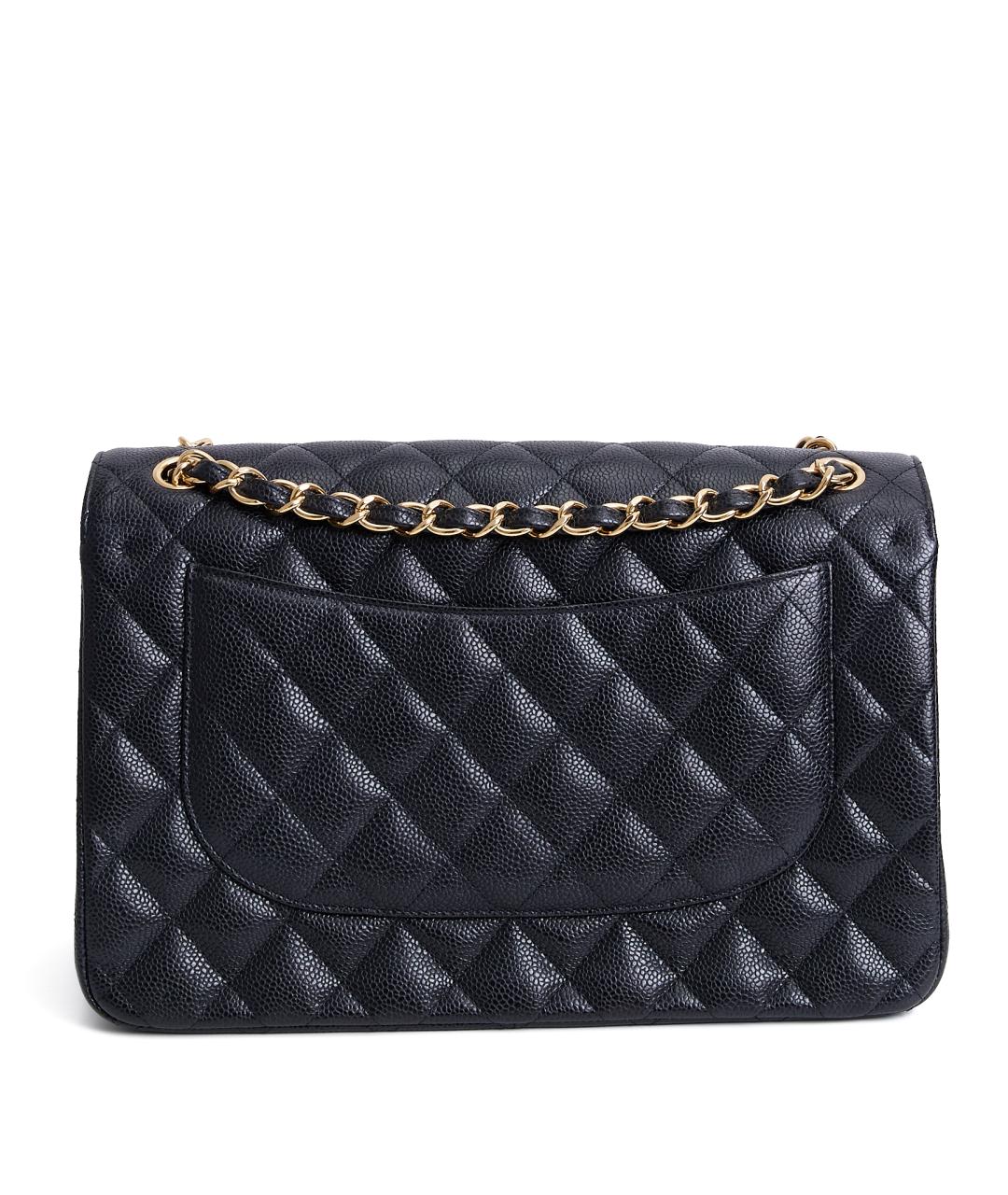 CHANEL Черная кожаная сумка через плечо, фото 4