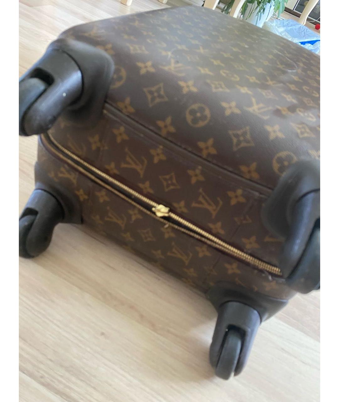 LOUIS VUITTON Коричневый чемодан, фото 9