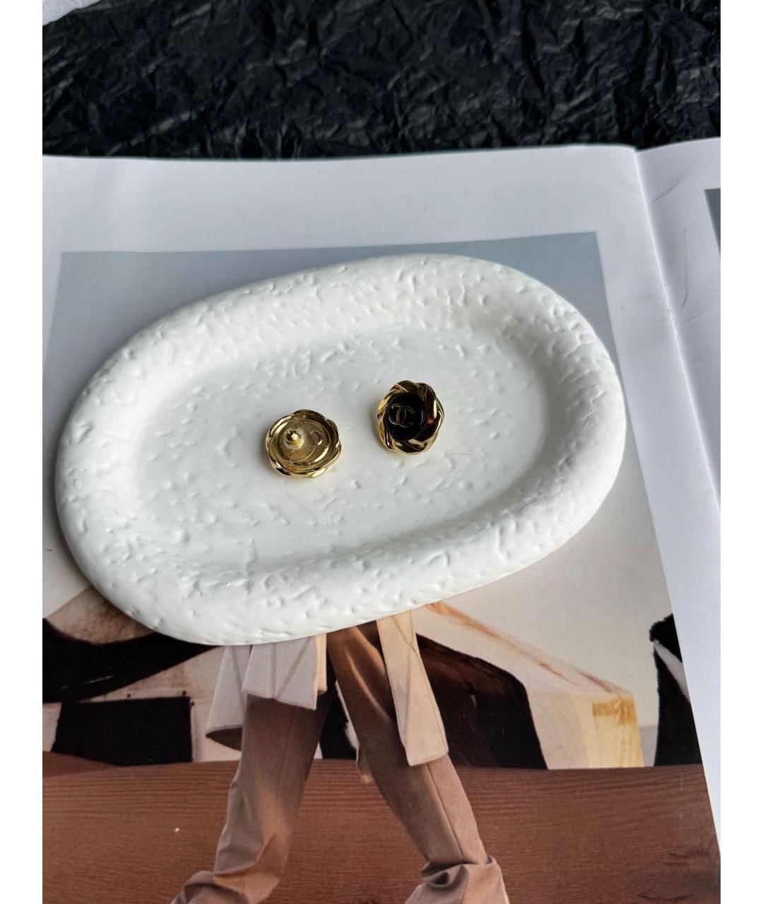 CHANEL Золотые серьги, фото 3
