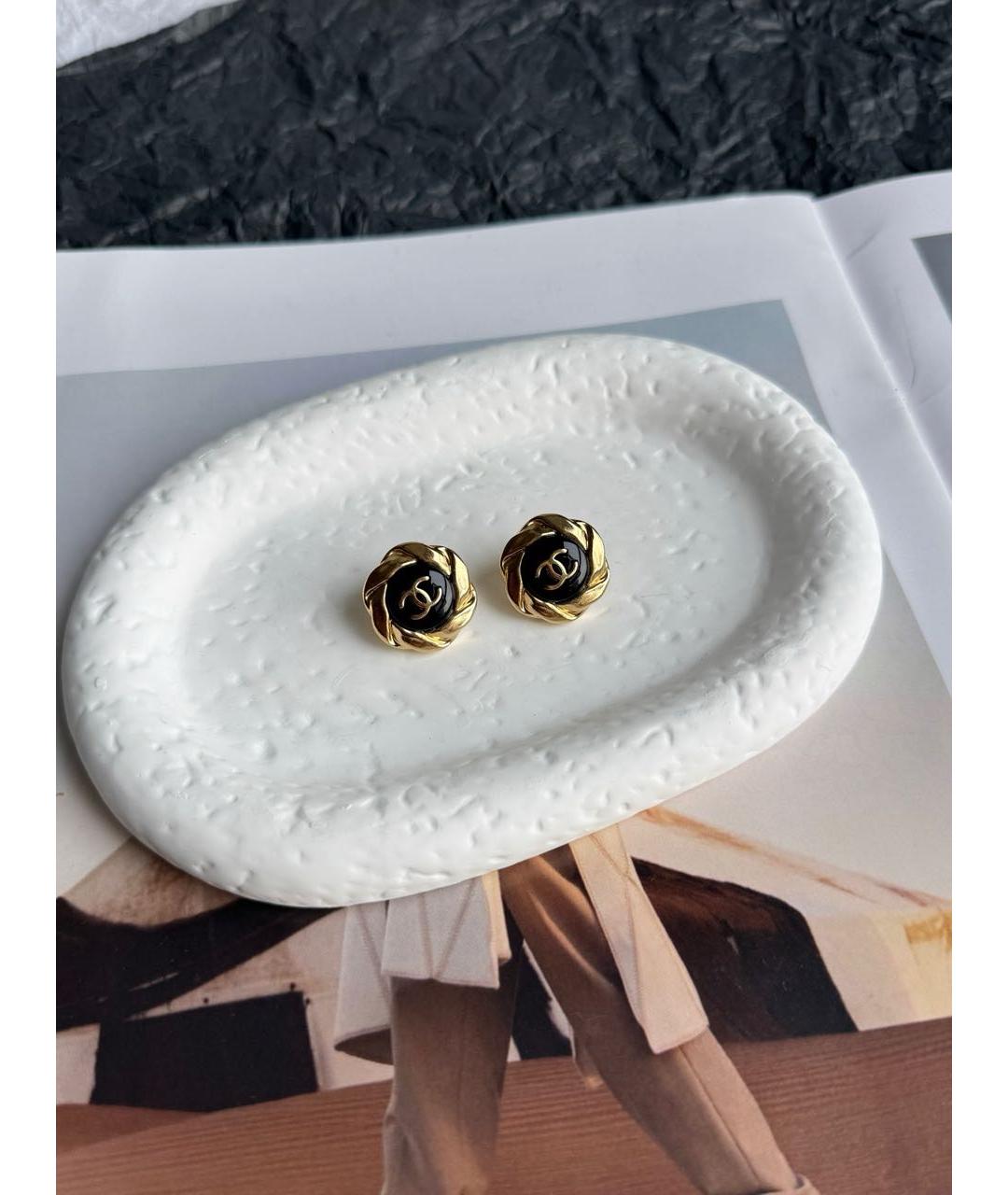 CHANEL Золотые серьги, фото 7
