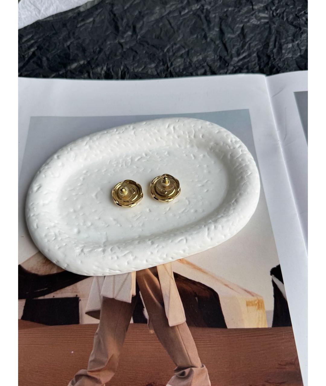 CHANEL Золотые серьги, фото 4