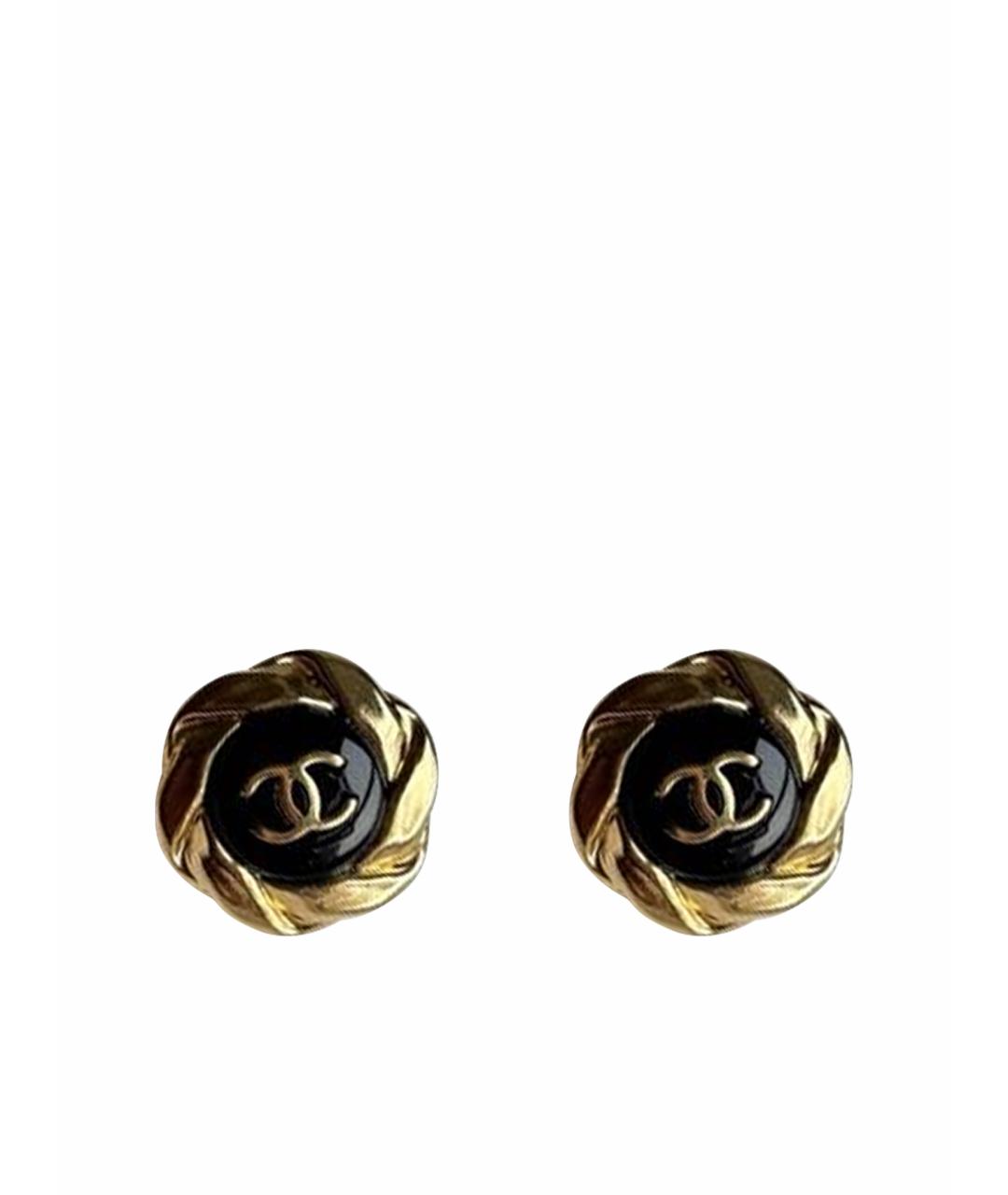 CHANEL Золотые серьги, фото 1