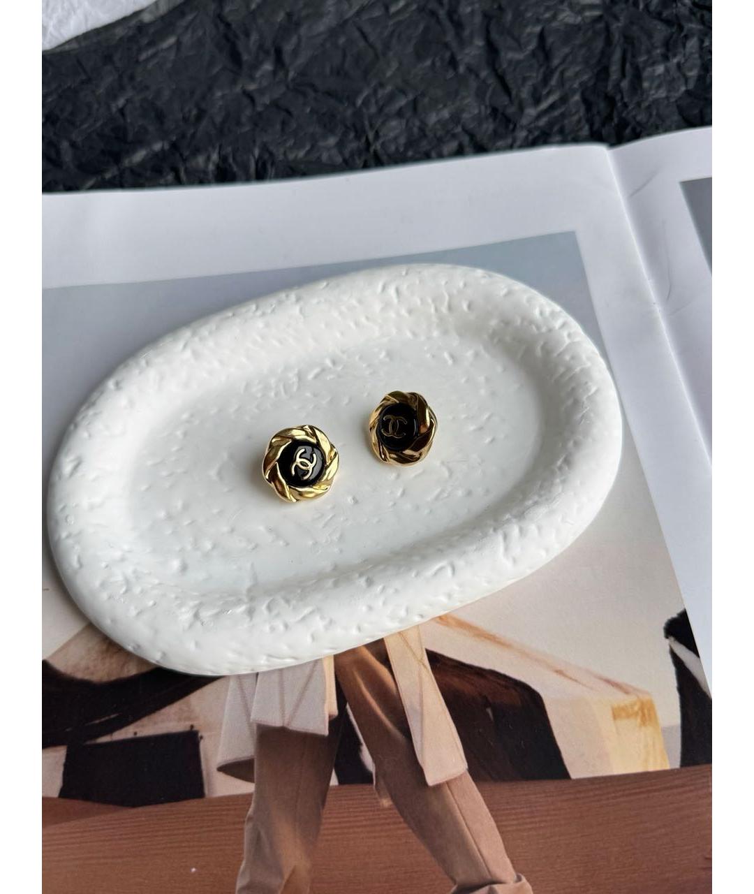 CHANEL Золотые серьги, фото 2