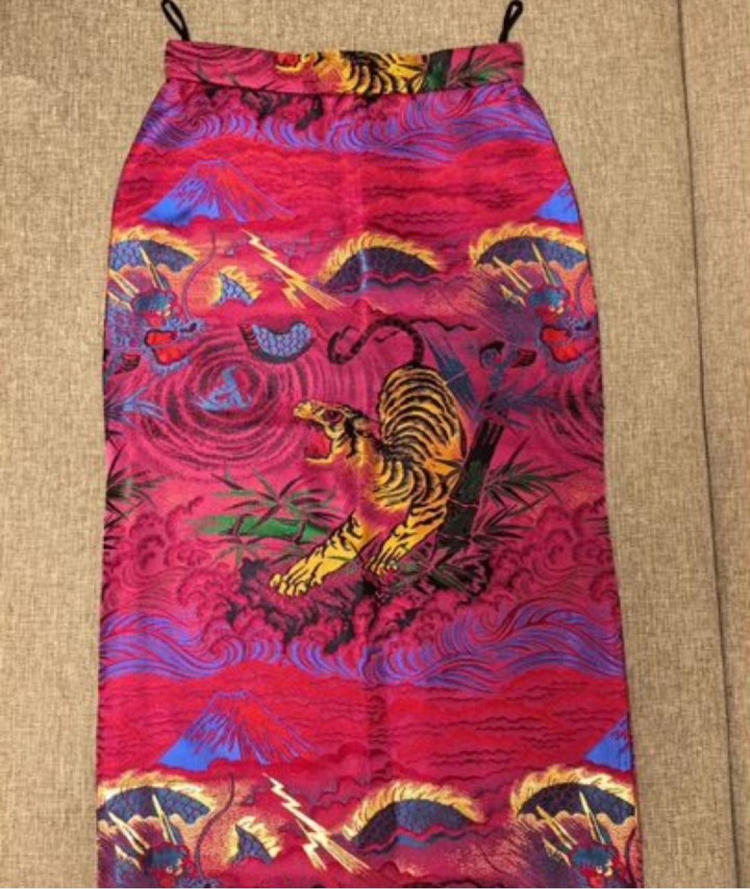 GUCCI Мульти юбка макси, фото 6