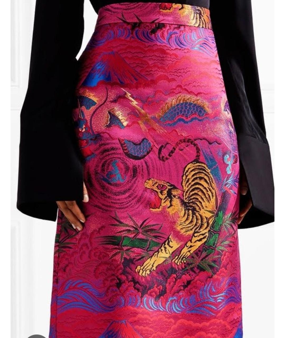 GUCCI Мульти юбка макси, фото 3