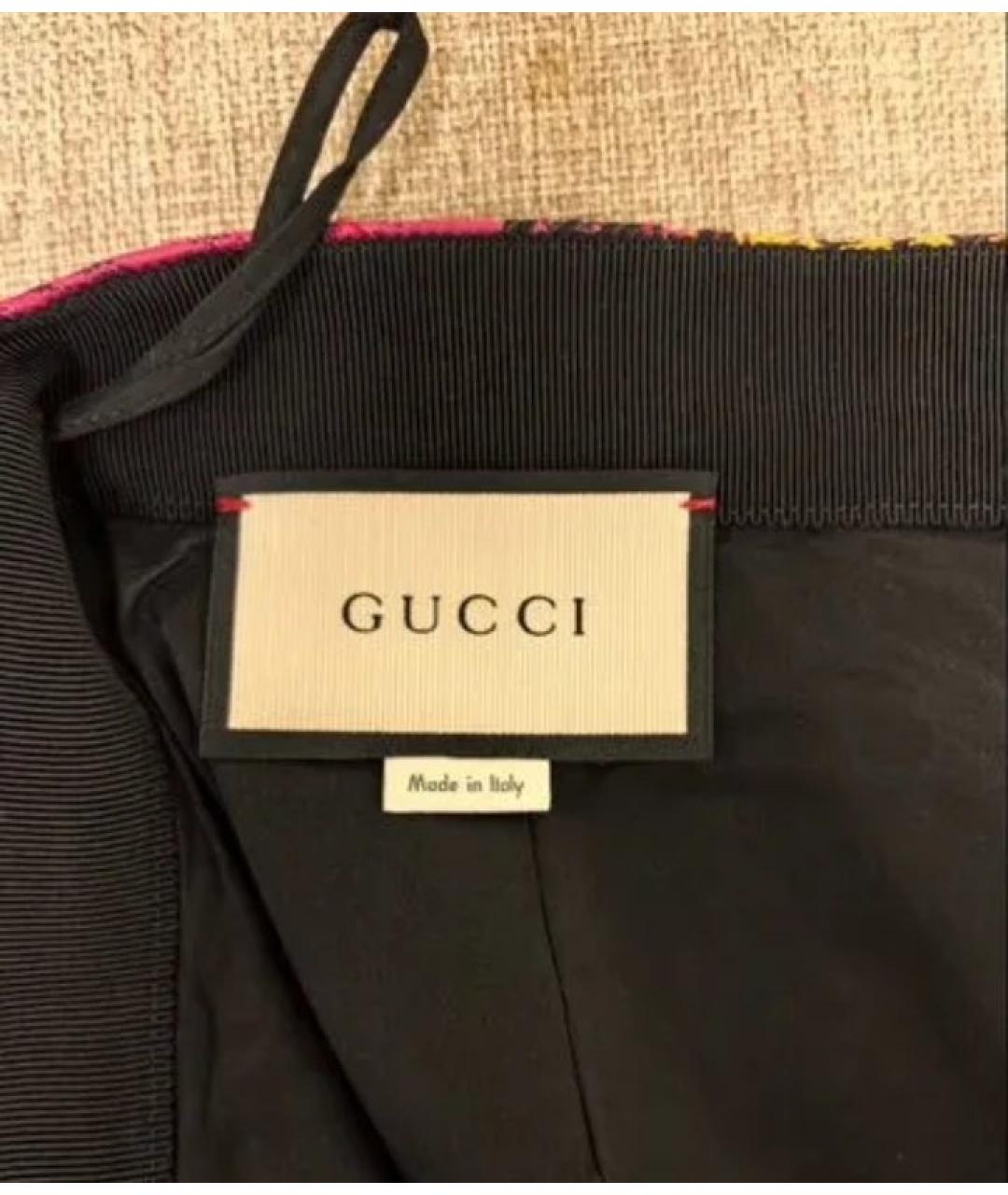 GUCCI Мульти юбка макси, фото 5