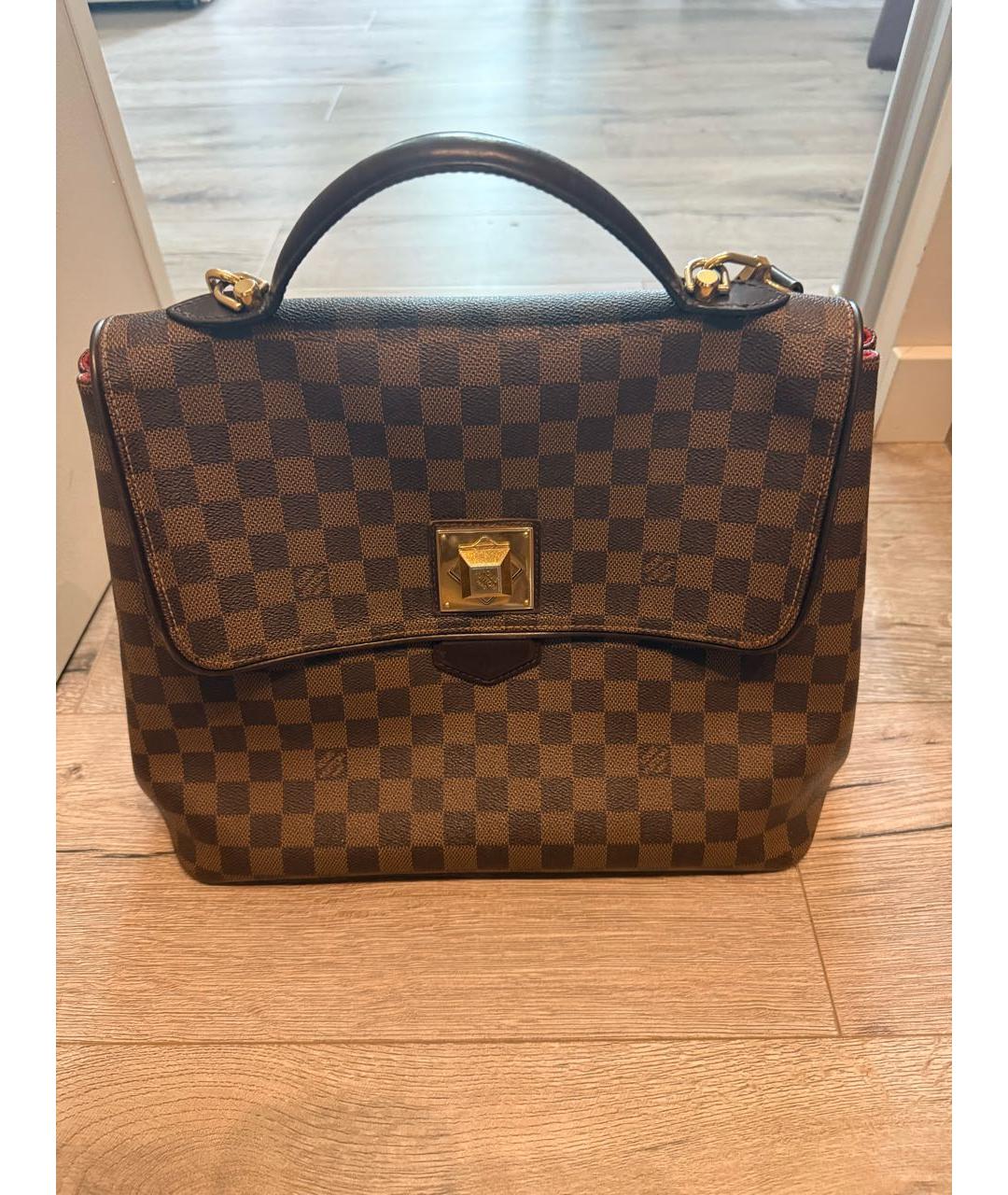 LOUIS VUITTON Коричневая сумка с короткими ручками, фото 9