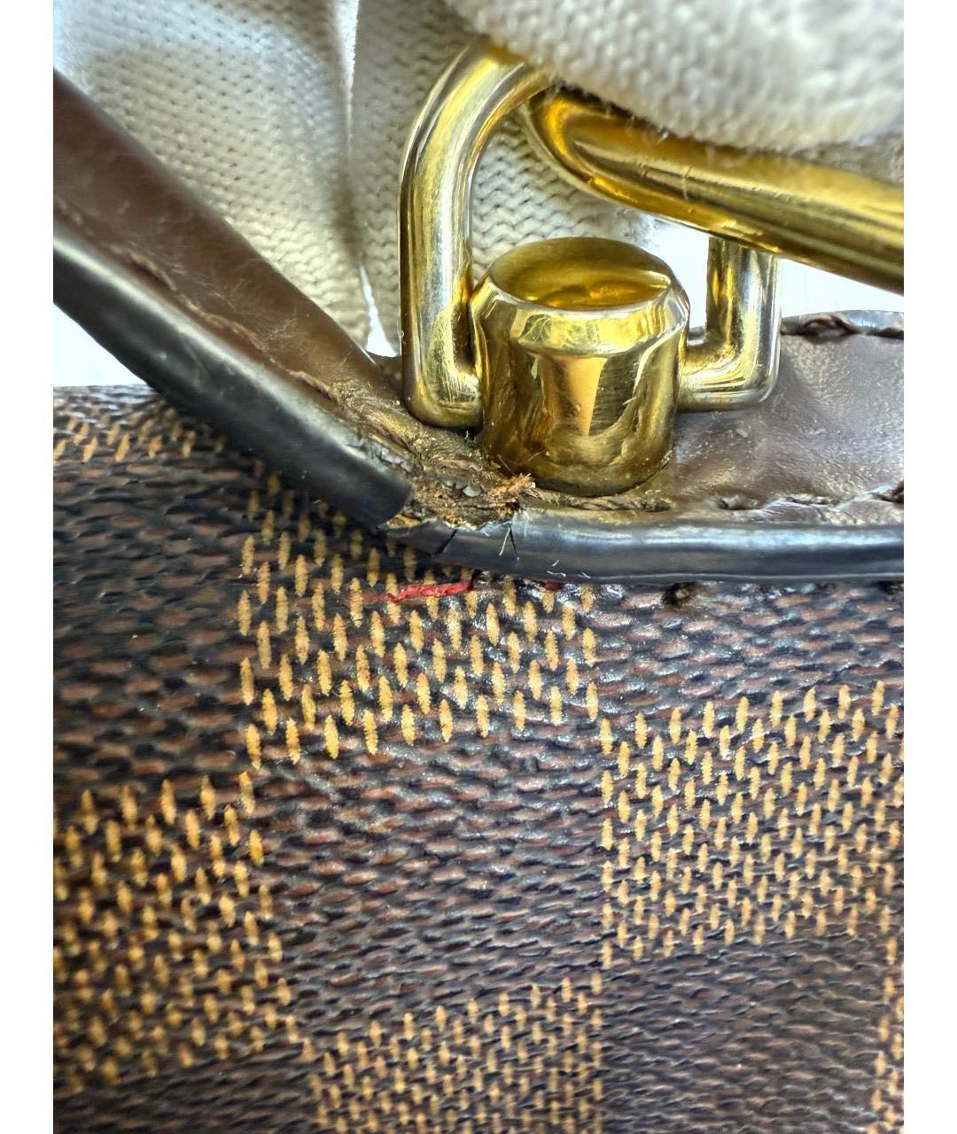 LOUIS VUITTON Коричневая сумка с короткими ручками, фото 5