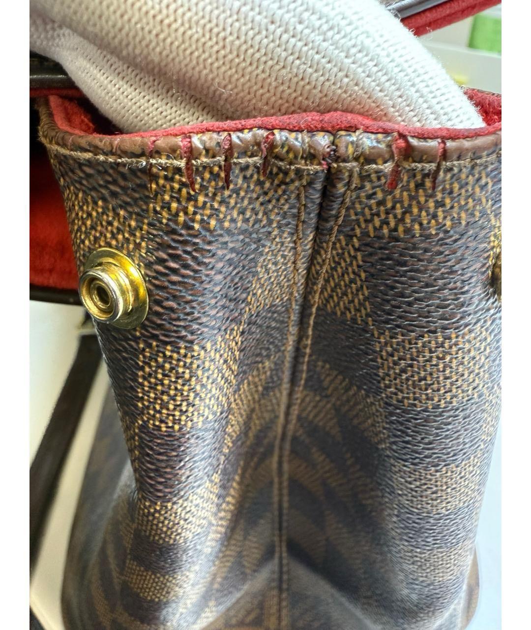 LOUIS VUITTON Коричневая сумка с короткими ручками, фото 7