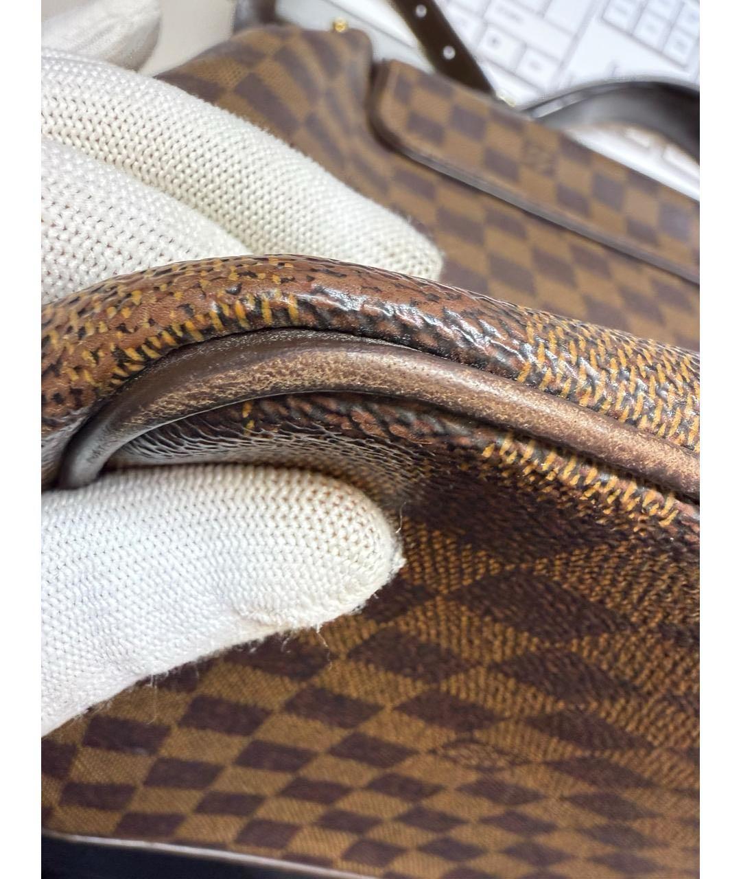 LOUIS VUITTON Коричневая сумка с короткими ручками, фото 4