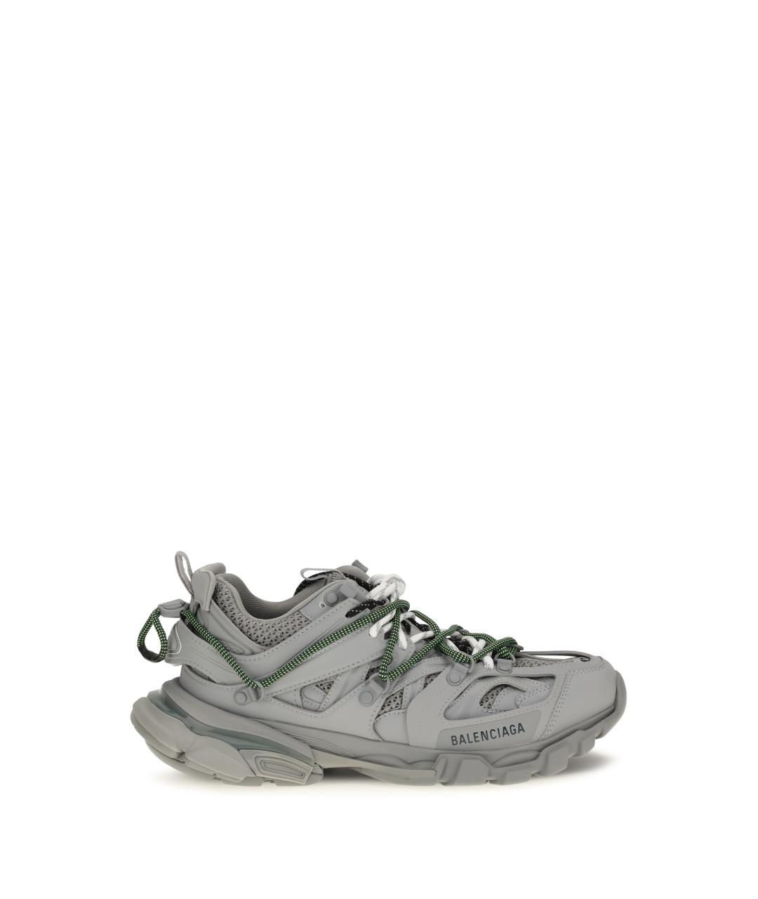 BALENCIAGA Серые синтетические низкие кроссовки / кеды, фото 1