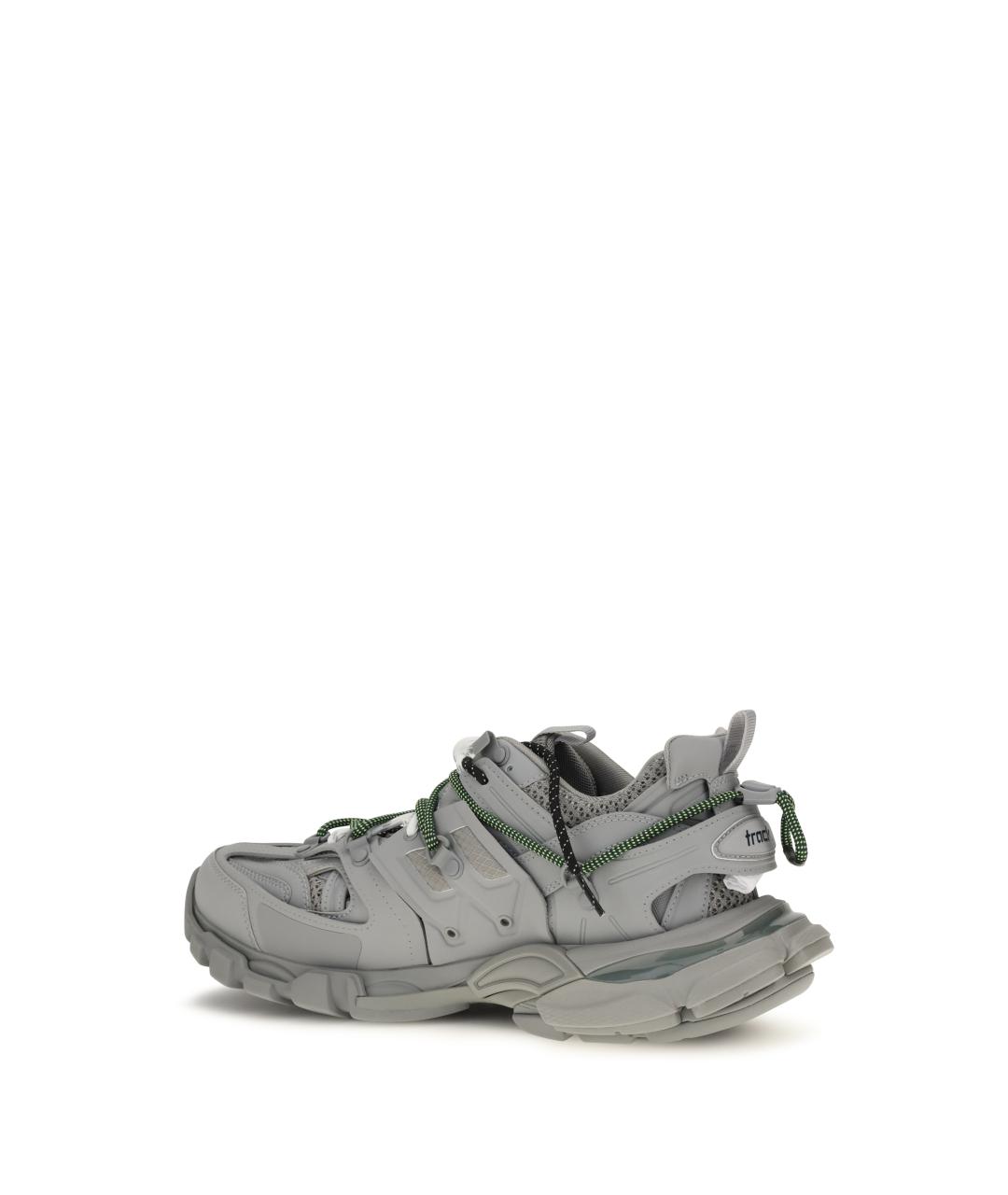 BALENCIAGA Серые синтетические низкие кроссовки / кеды, фото 3