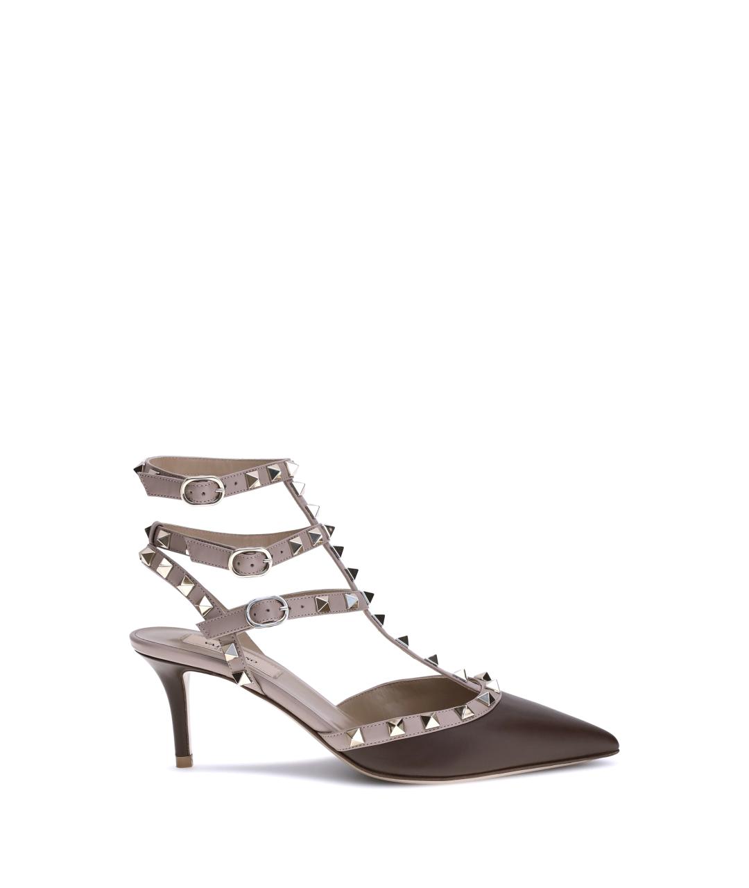 VALENTINO Коричневые кожаные туфли, фото 1