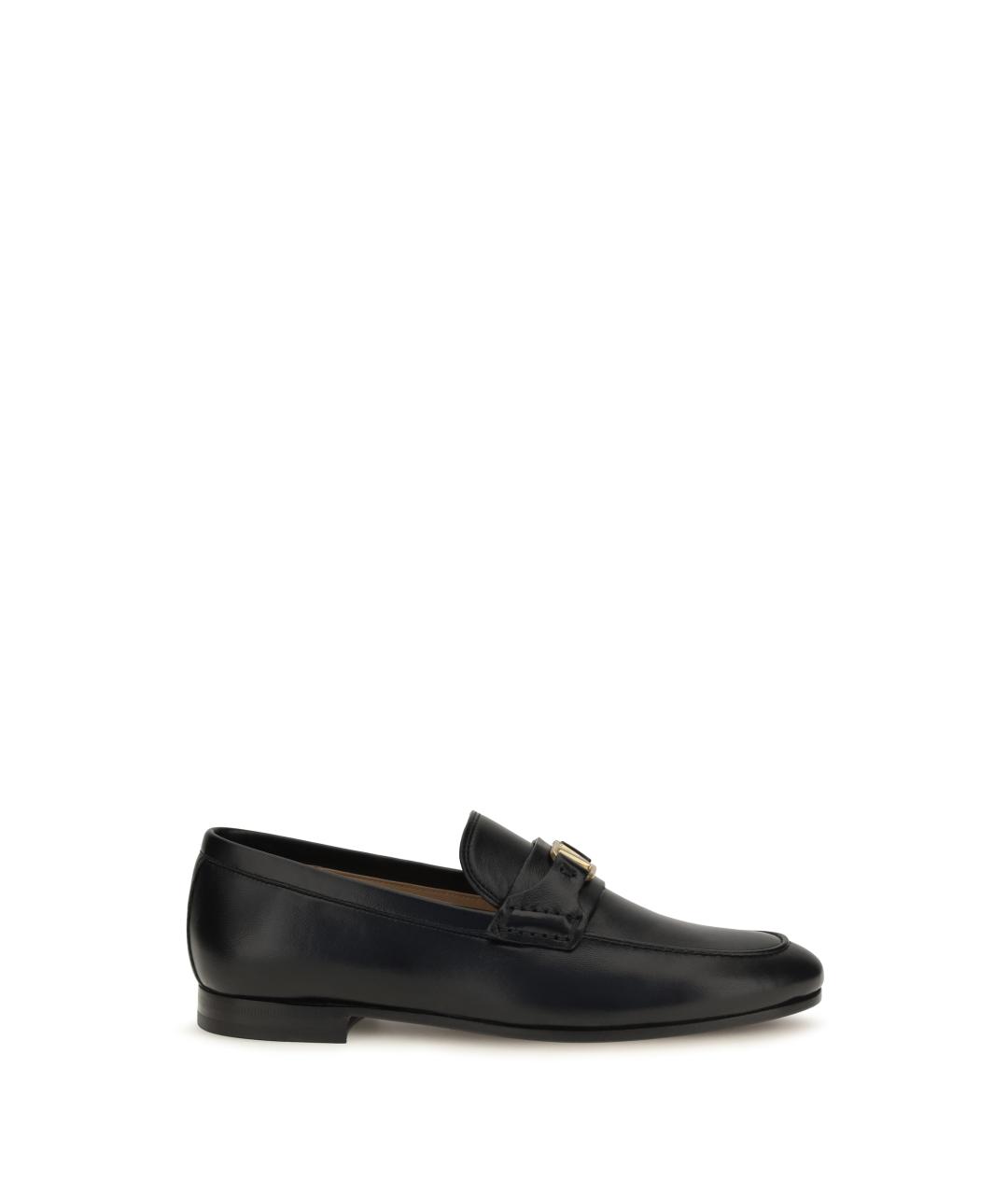 VALENTINO Черные кожаные лоферы, фото 1