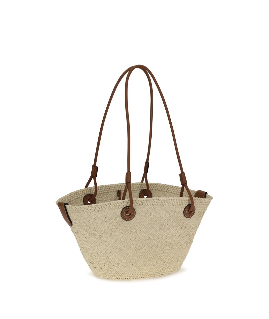 LOEWE Мульти рафия сумка с короткими ручками, фото 3