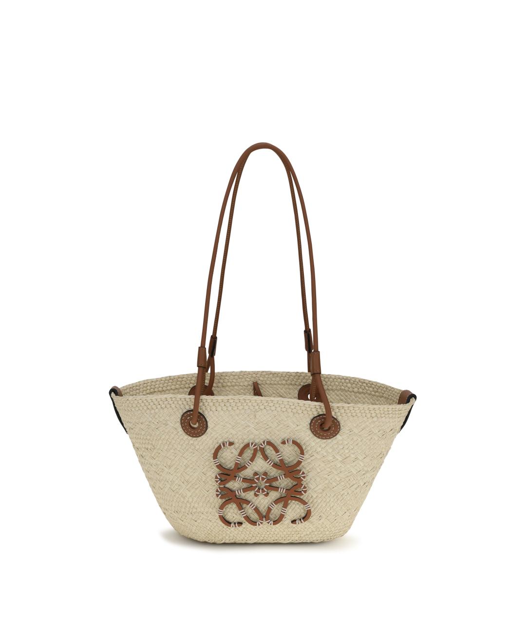 LOEWE Мульти рафия сумка с короткими ручками, фото 1